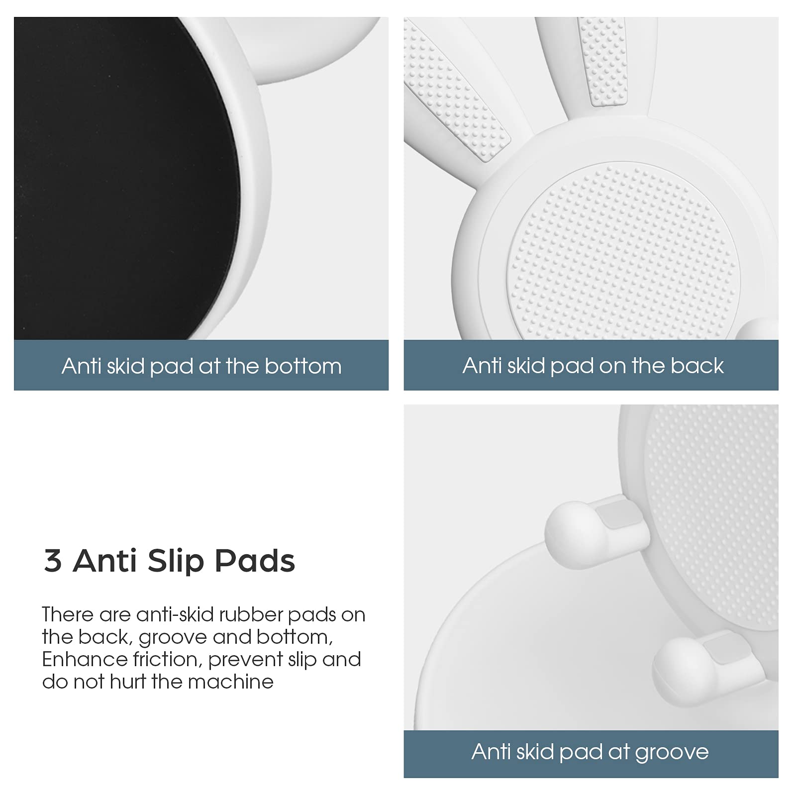 Cell Phone Stand,Angle Height Adjustable Bunny Phone Stand For Desk,Cute Rabbit Phone Holder Stand For Desk, Compatible With All