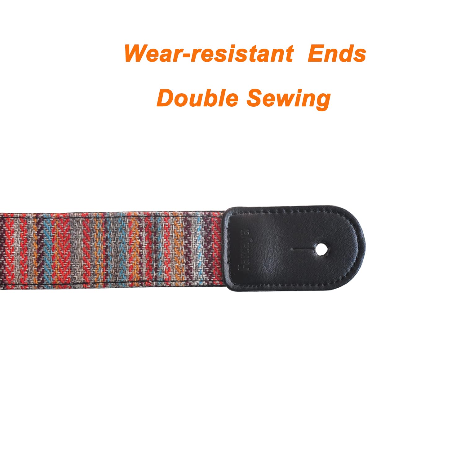 Farcaya Ukulele Strap For Soprano Concert Tenor Baritone Uke Mandolin Banjo Cotton Soft Country Style With Picks Lock Button End