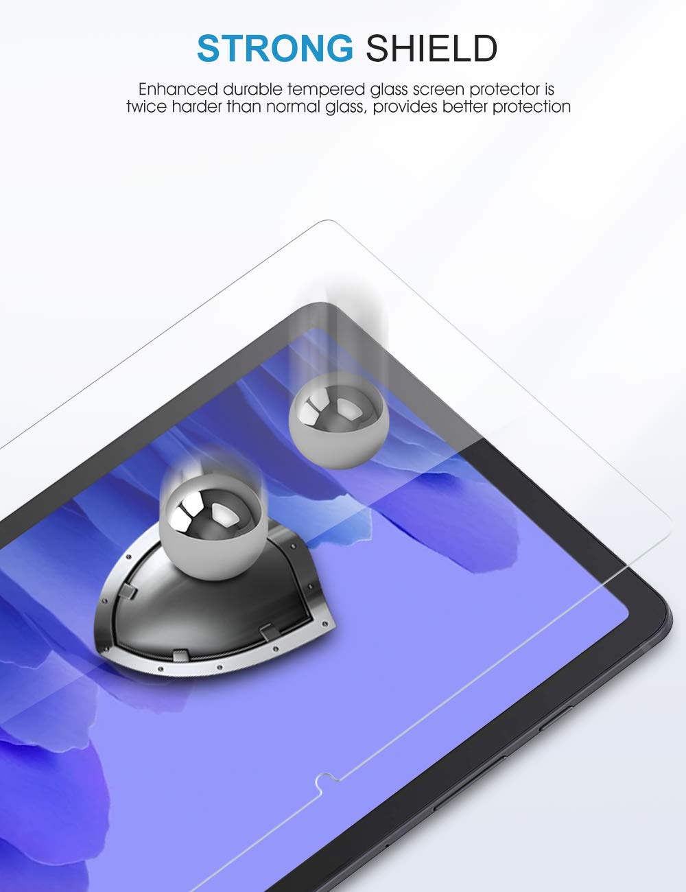 Sparin 3 Pack Screen Protector For Samsung Galaxy Tab A7 2020 10.4 Inch (Sm T500/Sm T503/Sm T505/Sm T507), 9H Tempered Glass Ant