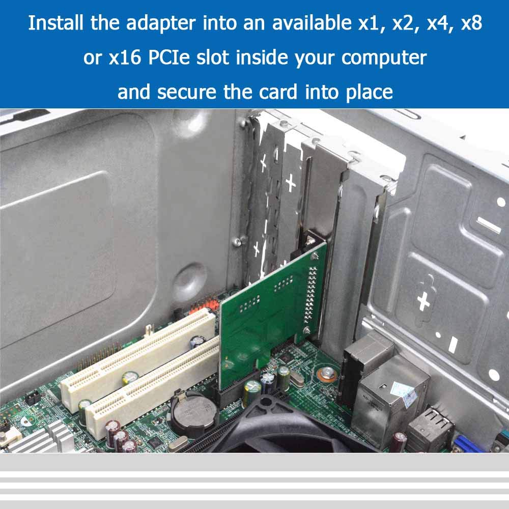 Godshark Pcie Parallel Port Expansion Card, Pci Express To Db25 Lpt Converter Adapter Controller For Desktop With Low Bracket, S