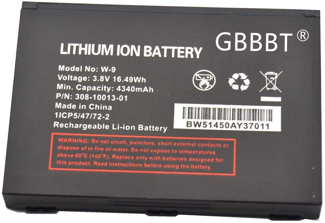 W 9 Battery 4340Mah Replacement For Verizon Jetpack W9 4G Lte Mobile Hotspot Ac791L Netgear Ac810 At&T Unite Explore 815S Verizo