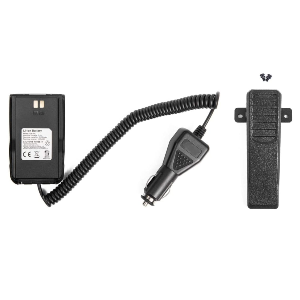 Anytone At-D878Uv Plus D878Uv D868Uv D858 Battery Eliminator Whit Belt Clip