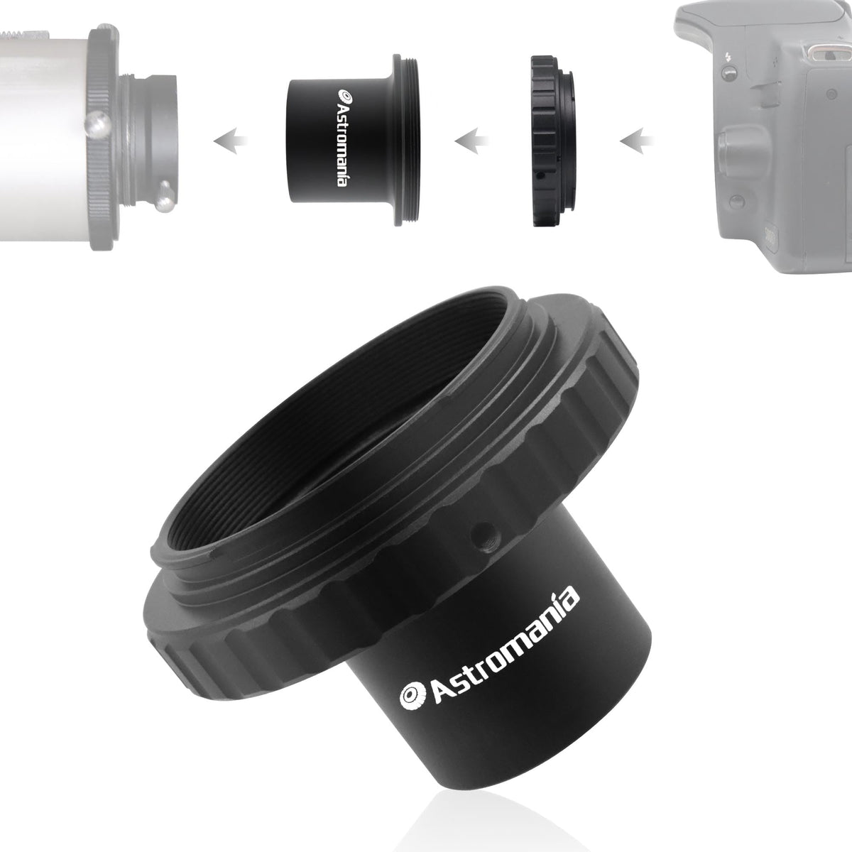 Astromania T Ring And M42 To 1.25'' Telescope Adapter (T Mount) For All Canon Eos Slr/Dslr Cameras