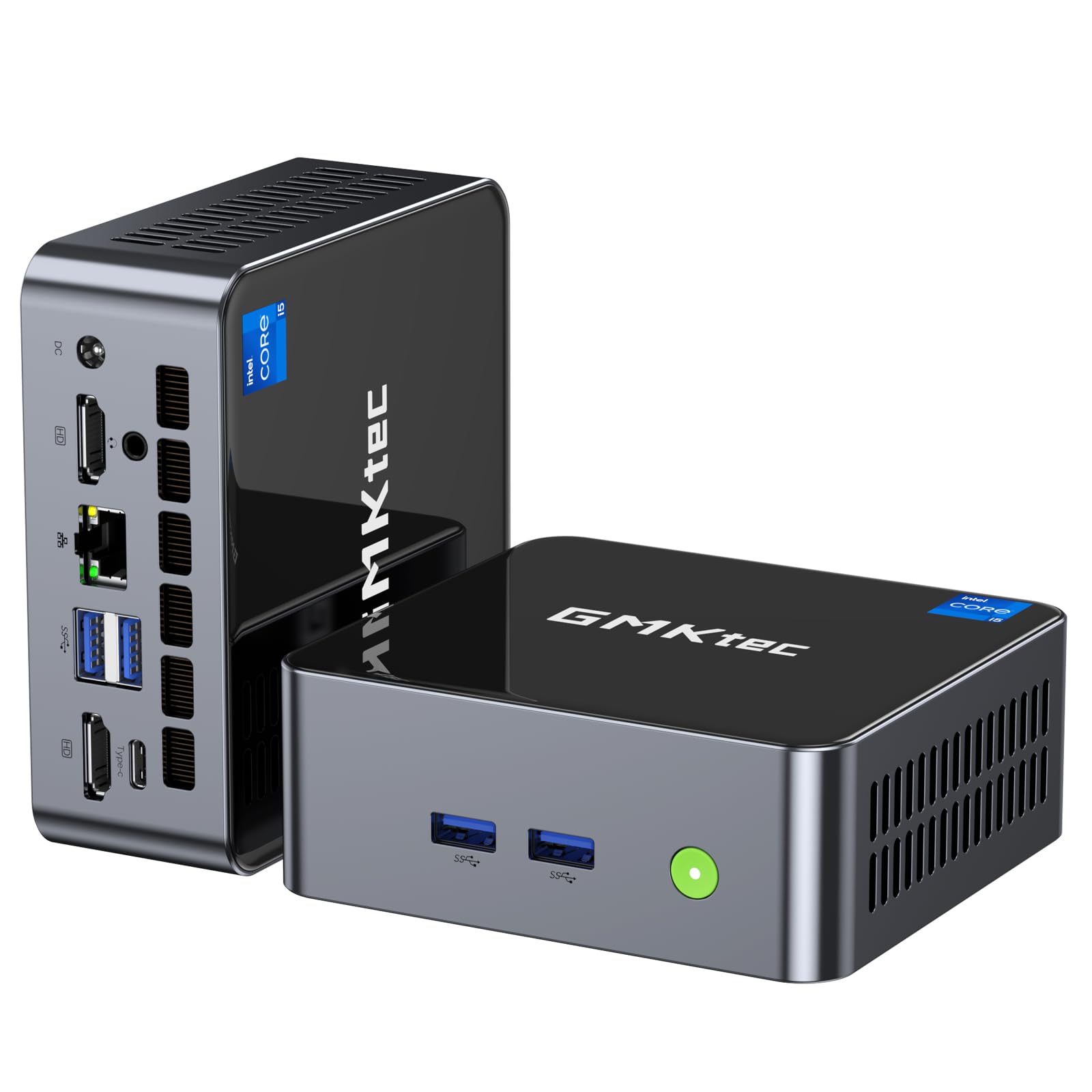 Gmktec Mini Pc Intel I5 12450H(Turbo 4.4 Ghz) 32Gb Ddr4 1Tb M.2 Nvme Ssd Windows 11 Pro Mini Computers, Usb 3.2, Type C/Wifi 6,