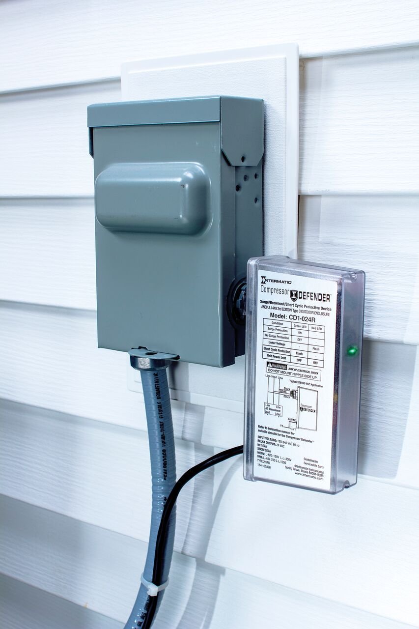 Intermatic Cd1 024R Compressor Defender Protects Central Air Conditioner / Heat Pump Compressors And Circuit Boards