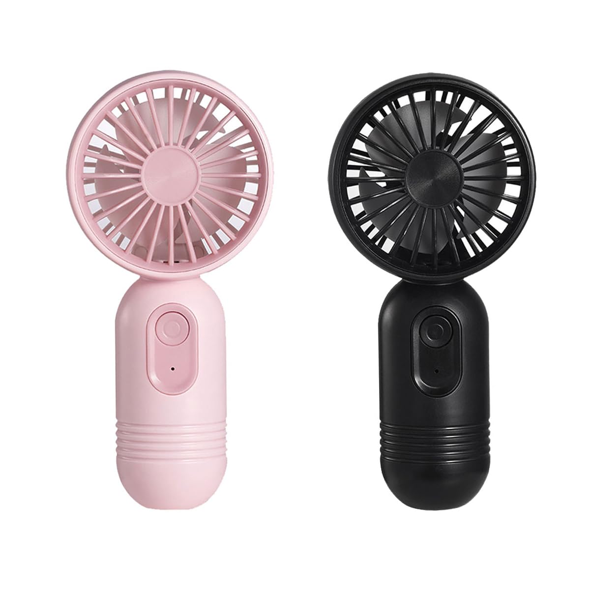 Vansmago [Portable Mini Fan 2 Pack Handheld Personal Small Fan With 3 Speed For Travel, Usb Rechargeable Battery Operated Eyelas