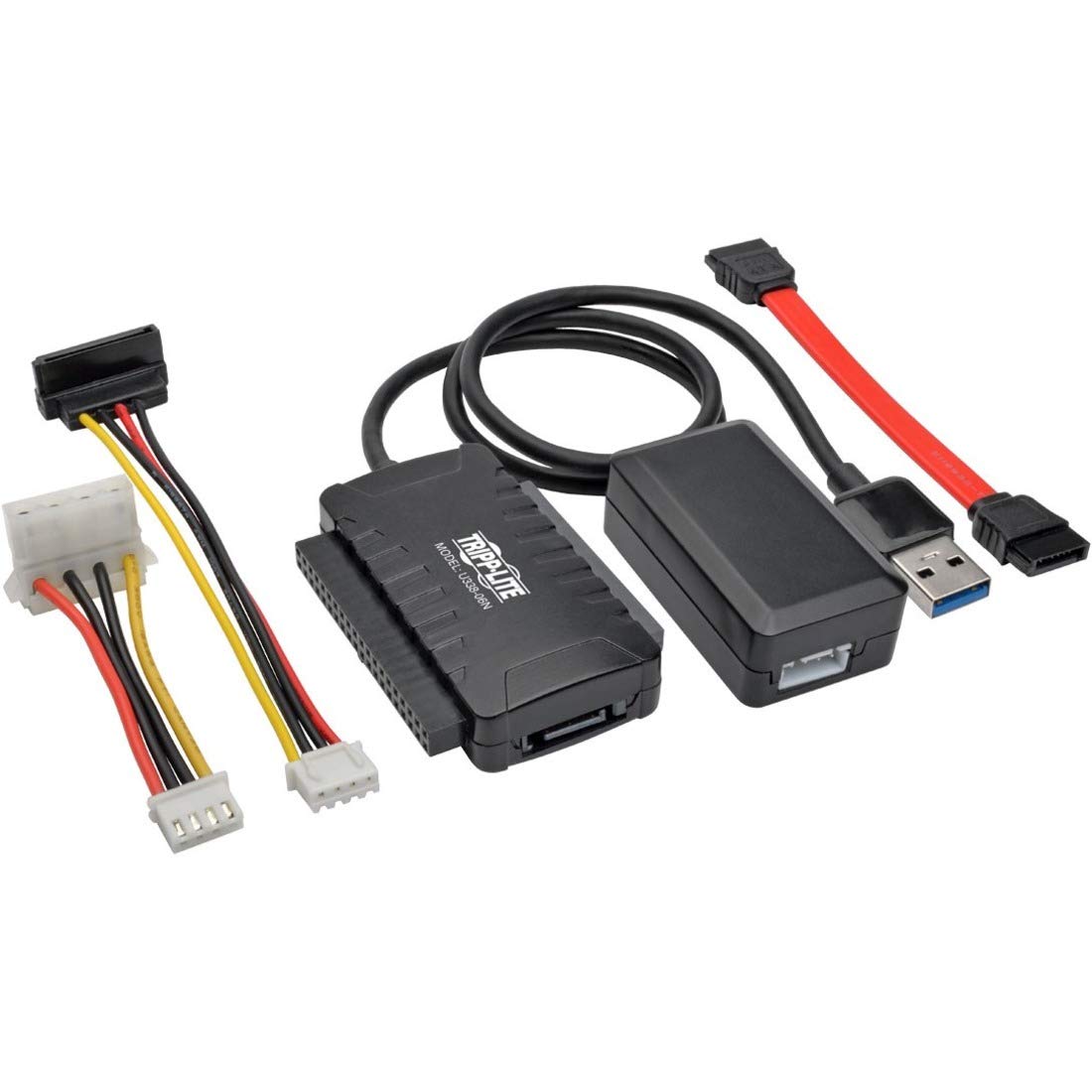 Tripp Lite USB 3.0 SuperSpeed to SATA/IDE Adapter w/Built-in USB Cable 2.5in / 3.5in / 5.25in Hard Drives (U338-06N)