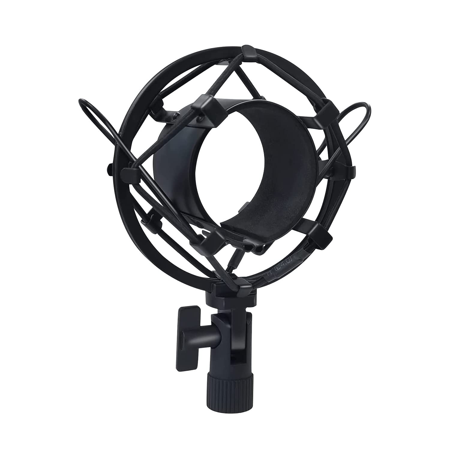 Zyamy 8Pcs Black Universal Elastic Band Replacement Microphone Shock Mount Rubber Ring Shock Mount Retainer