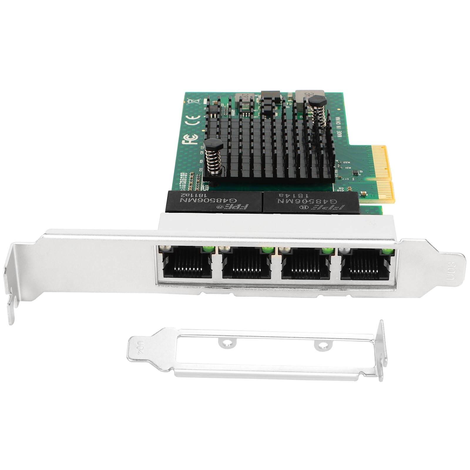 Gigabit Quad Rj45 Port Ethernet Server Adapter Netxtreme Bcm5719 Chipset Pci Express 10/100/1000Mbps Network Lan Card For Window