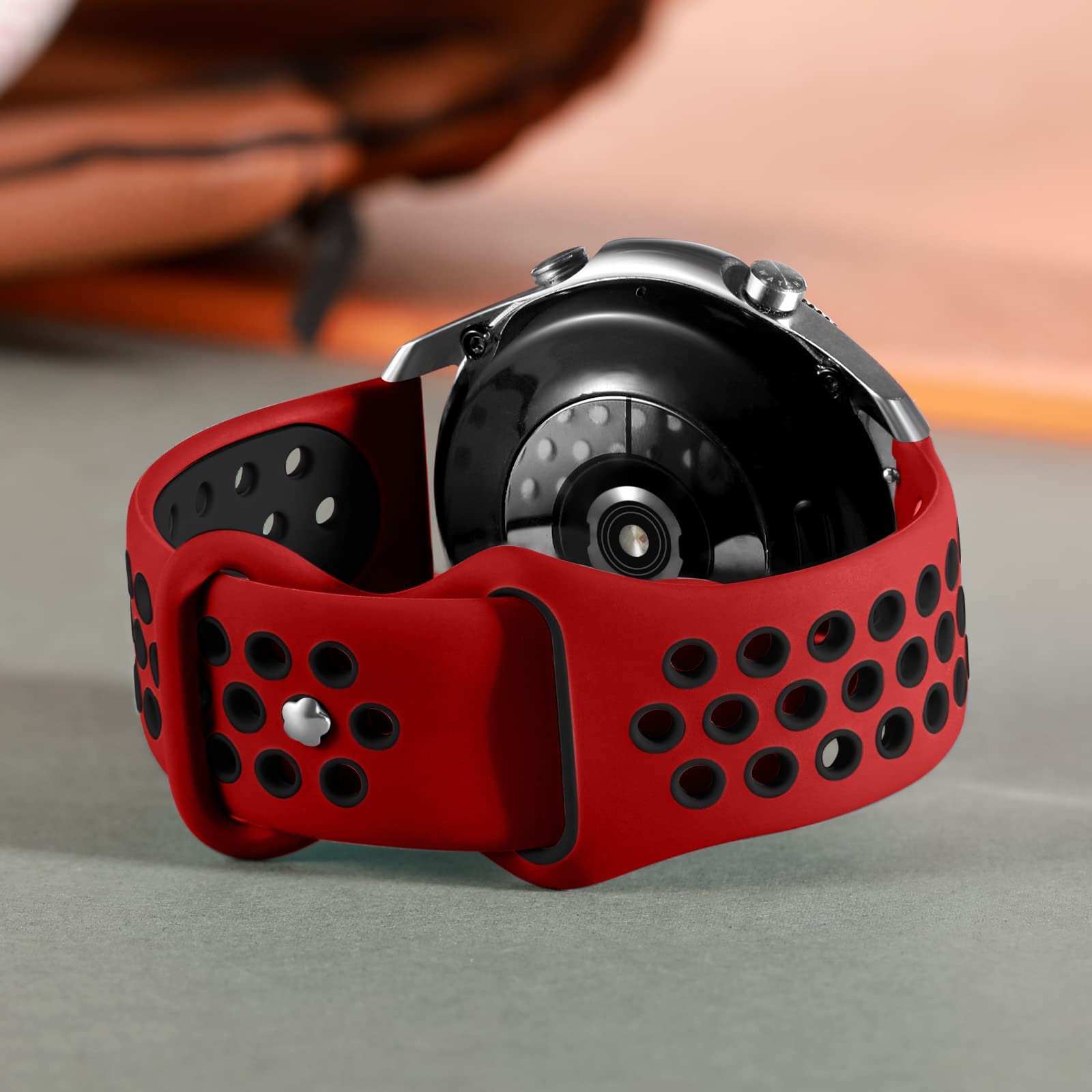 Rubinom Compatible For Samsung Watch 3 Bands 45Mm/Galaxy Watch Bands 46Mm/Gear S3 Frontier/Classic Watch, 22Mm Quick Release Sil