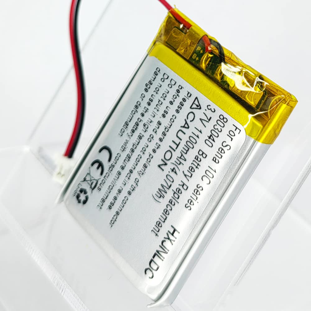 Hxjnldc 803040 3.7V 1100Mah Lithium Ion Battery Replacement For Sena 10C And Sena 10C Pro Motorcycle Bluetooth Camera Bluetooth