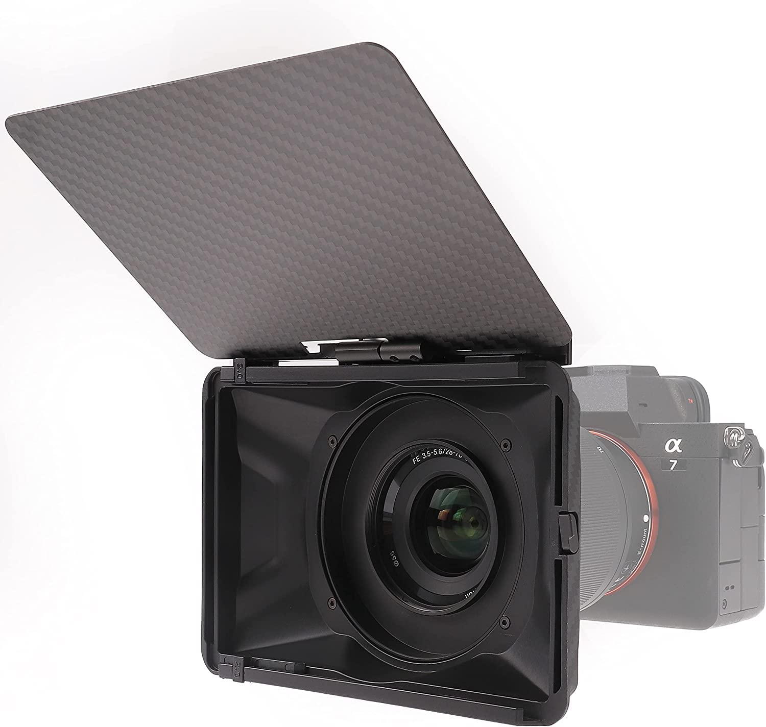 Foto4Easy Mini Matte Box,Lightweight Box With Top Flag For Dslr Mirrorless Cameras,Compatible 67Mm/72Mm/77Mm/82Mm Lenses,Support