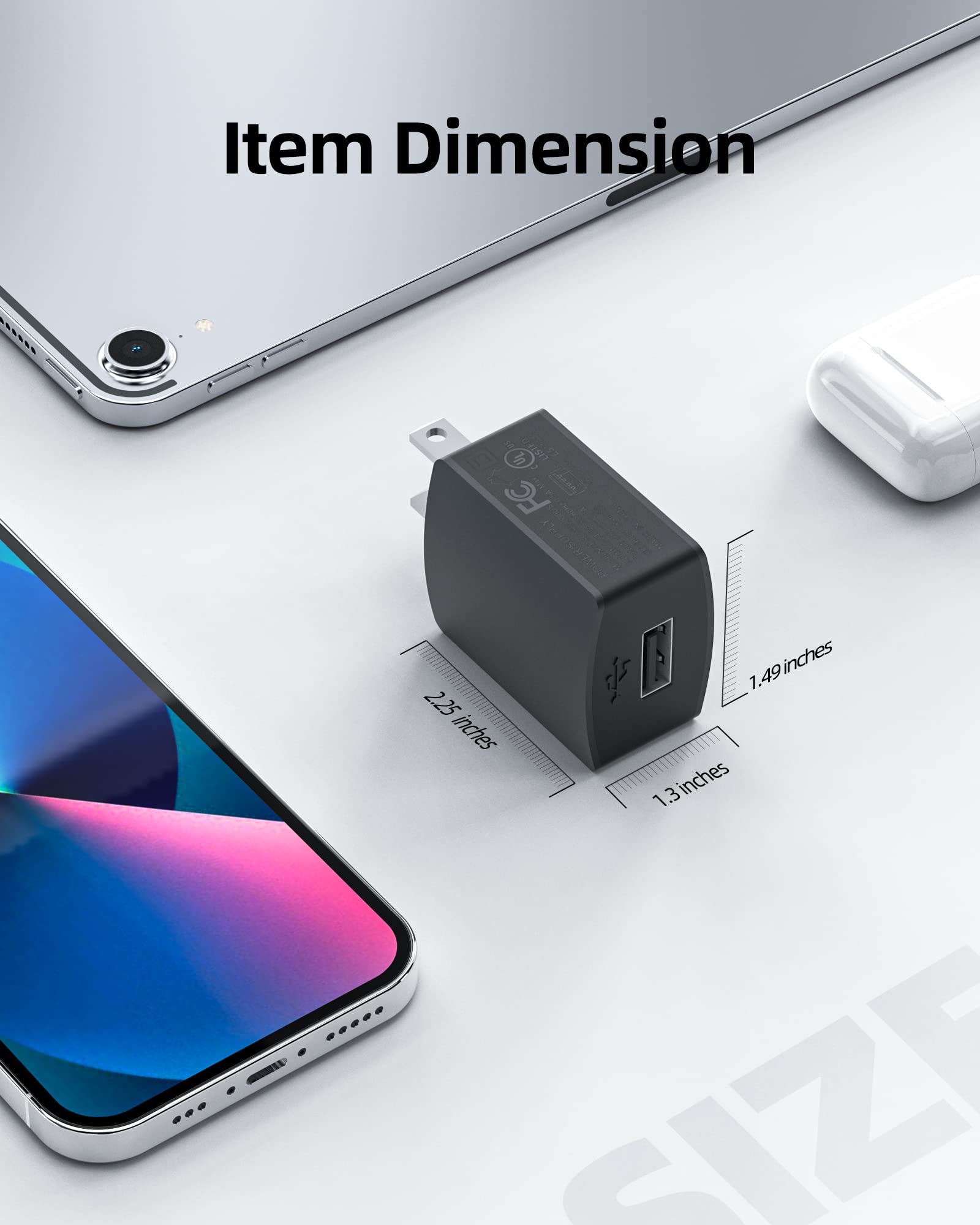 2 Cable Ac Charger Fit For Samsung Earbuds Galaxy Buds,Jabra,Tozo,Cowin,Comiso,Aomais,Treblab,Bugani,Insmy,Elehot,Musibaby,Miatone,Oraolo,Kurdene Bluetooth Earbuds Speakers Headphones Adapter