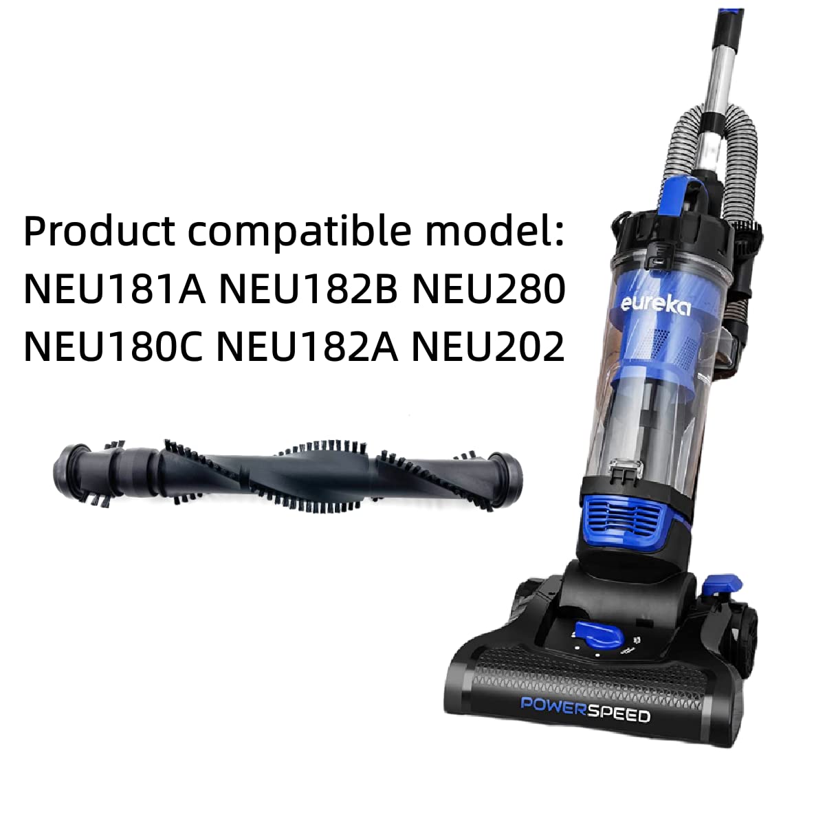 Sionlan Vacuum Replacement Parts Roller Brush Belt Compatible With Eureka Powerspeed Neu181A Neu182B Neu280 Neu202 Neu186 Neu188