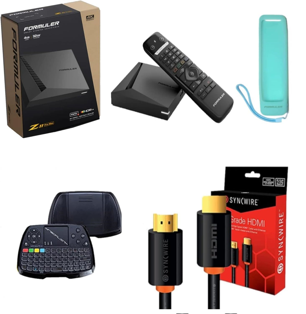 Formuler Z11 Pro Max 4K Android 11 Dual Band 5G Gigabit Lan 4Gb Ram 32Gb Storage With Premium Ir1 Remote Control | Bonus Hdmi Ca