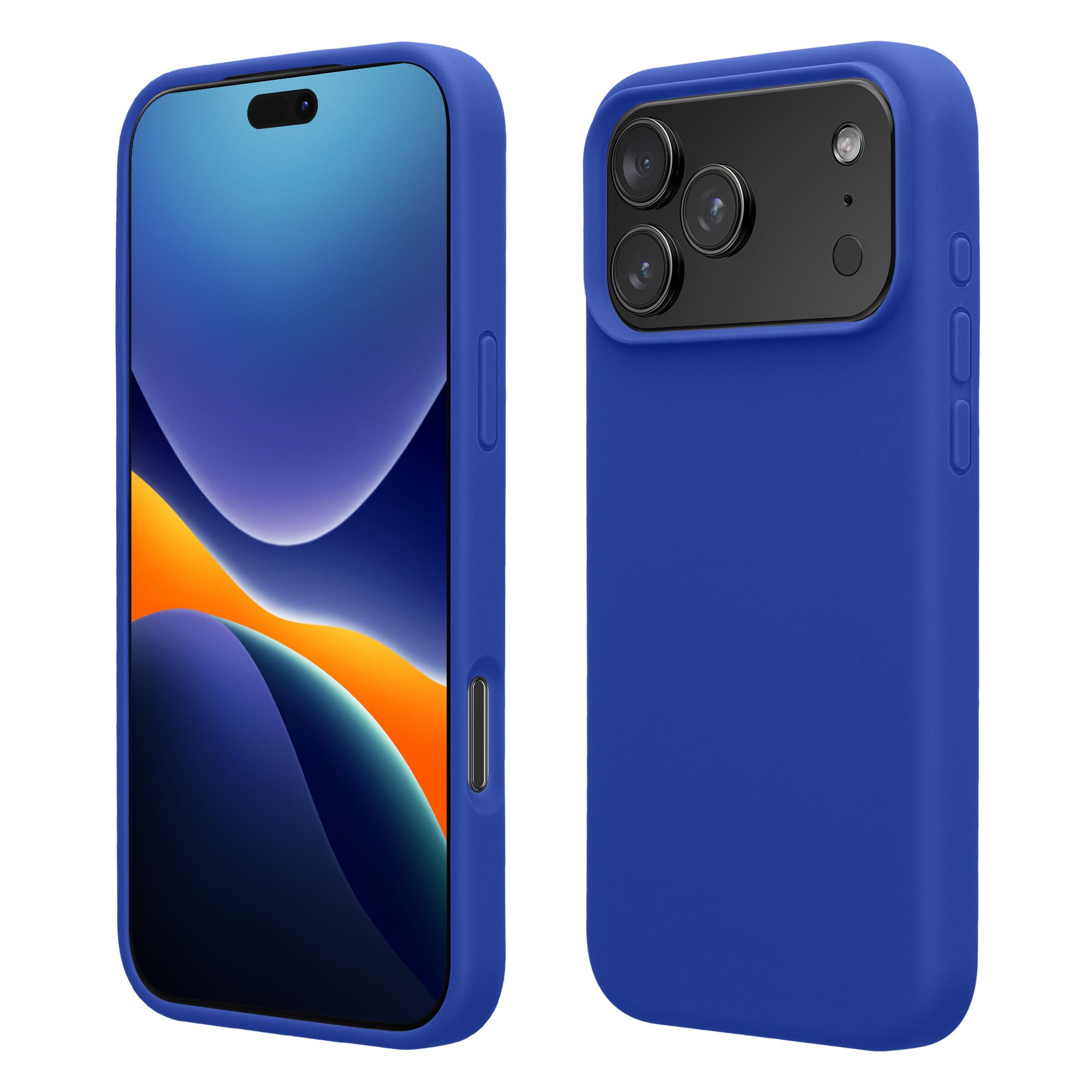 kwmobile Case Compatible with Apple iPhone 17 Pro Max Case - TPU Silicone Phone Cover with Soft Finish - Baltic Blue