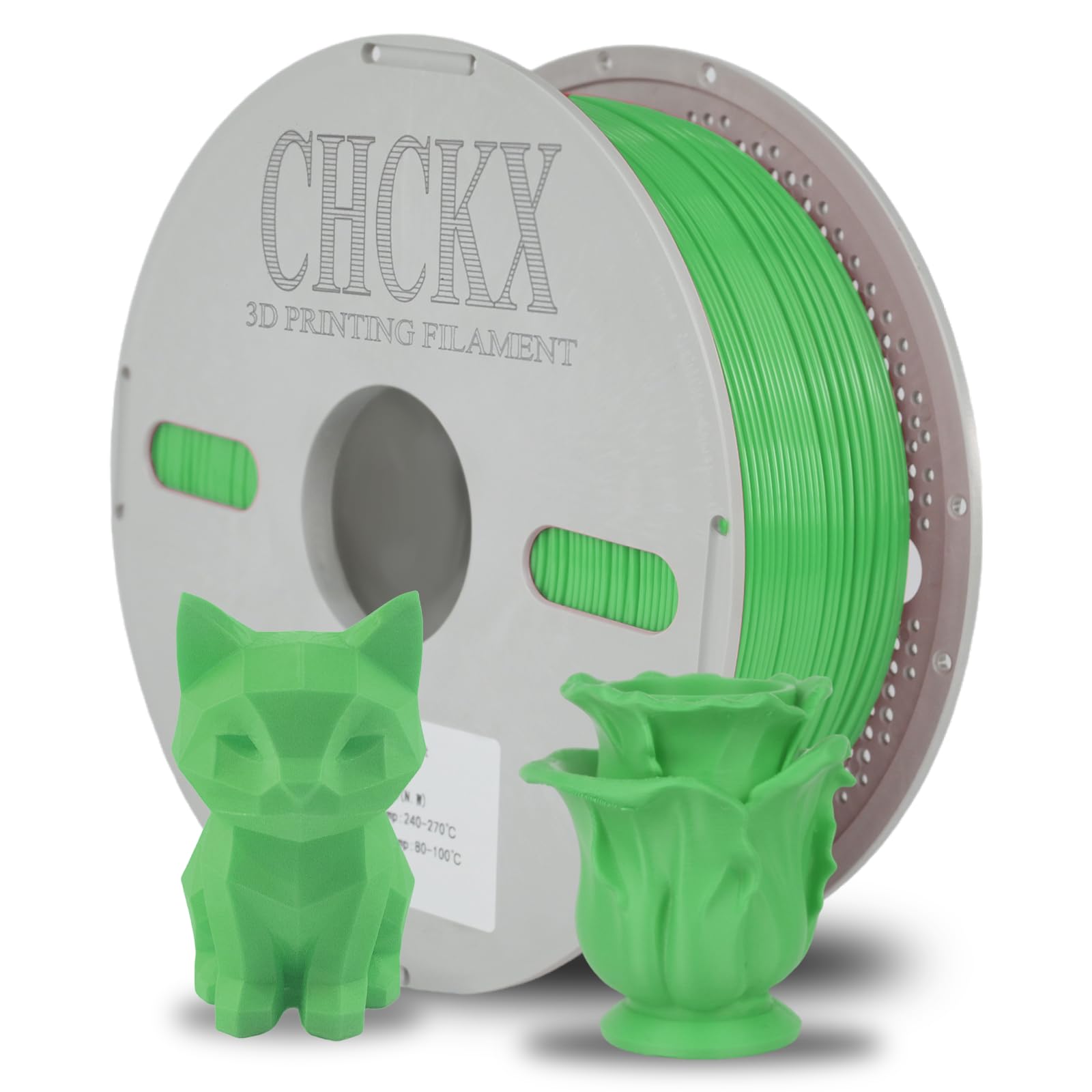 CHCKX ASA Filament 1.75mm Green 1KG 3D Printing Filament UV & Weather Resistant 3D Printer Filament for Outdoor Functional Parts