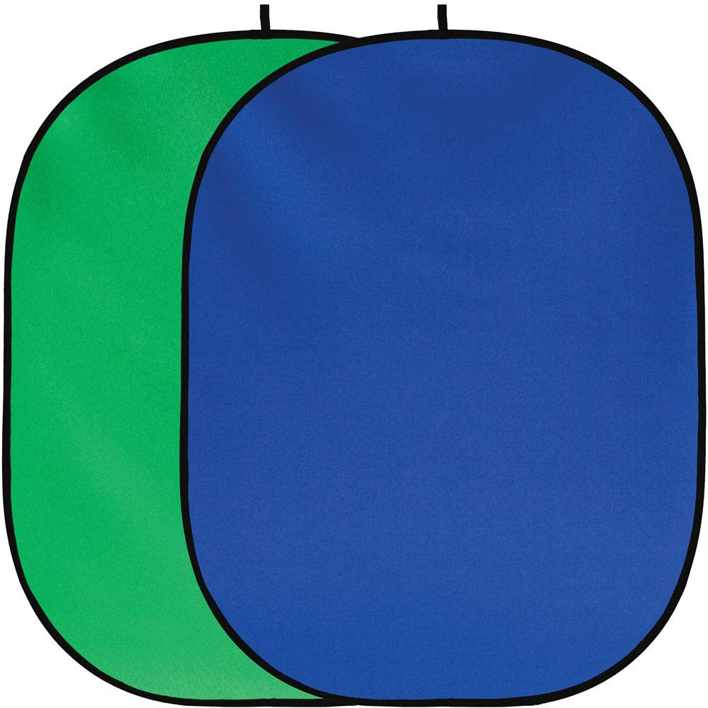 Fancierstudio 2 In 1 Chromakey Green Screen Chromakey Blue Screen Collapsible Backdrop Collapsible Reversible Background 5'X7' Chroma Key Blue/Green By Fancierstudio Re2010 Bg