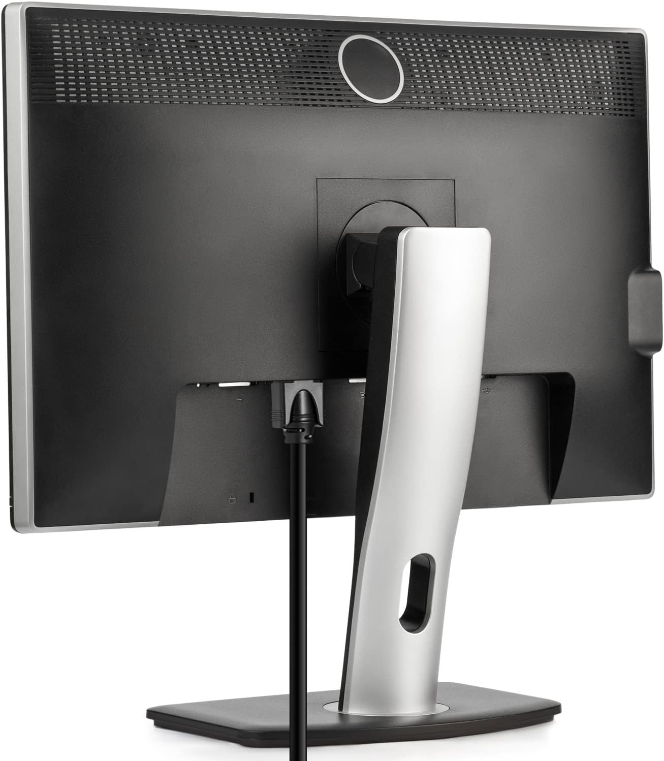 Maximm Monitor Computer Power Cord 1 Ft Flat Plug 360 Rotating Pc Cable 3 Prong For, Desktop, Printer, Scanner, 16 Awg Nema 5 15