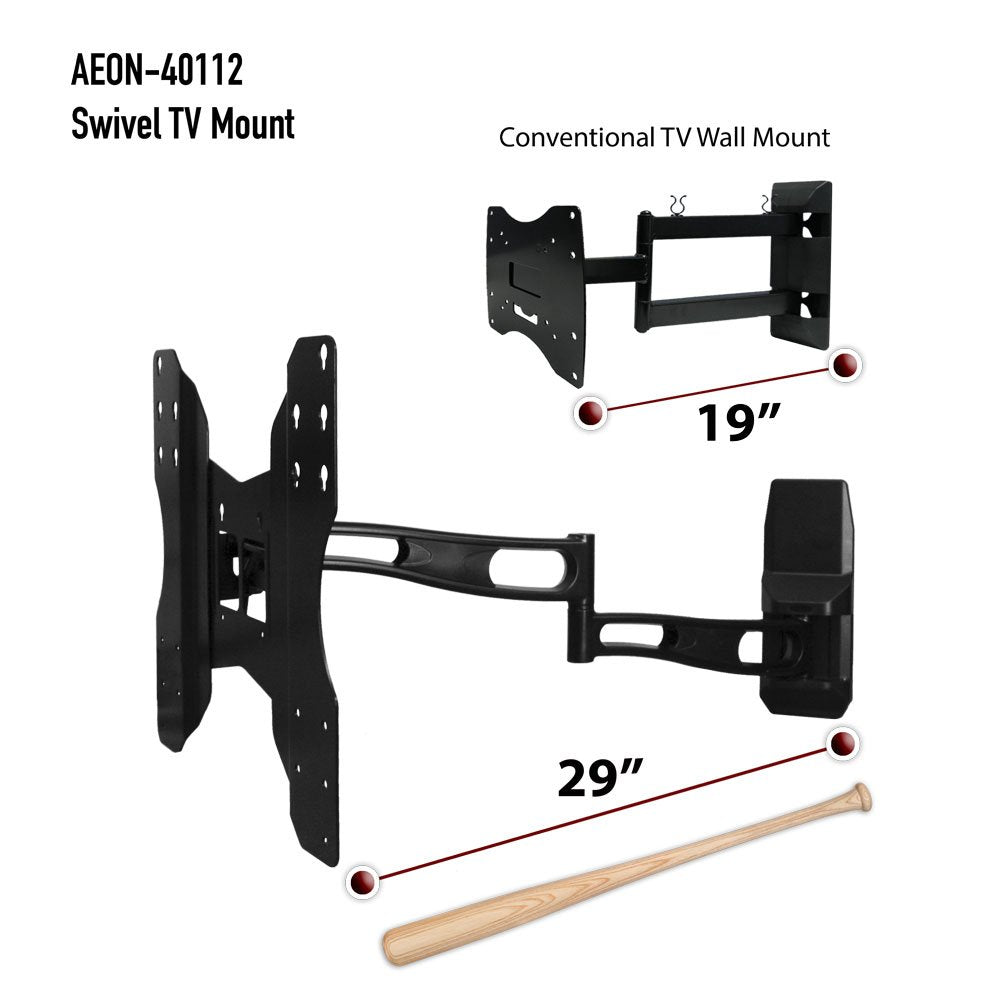 Aeon Stands And Mounts Full Motion Wall Mount With 29 Inch Extension For 32 To 65 Inch Tv