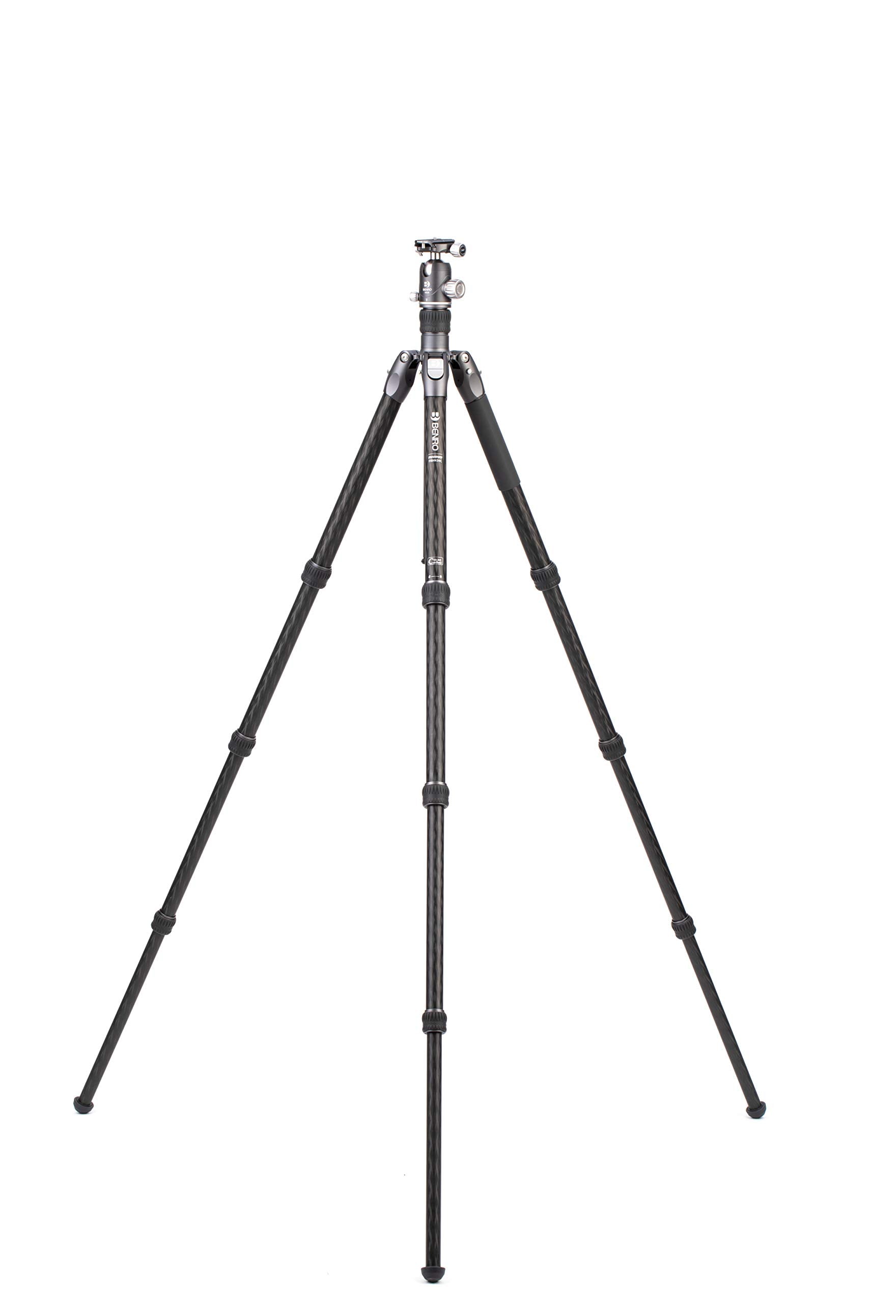 Benro Rhino Carbon Fiber Three Series Tripod/Monopod With Vx30 Ballhead, 4 Leg Sections, Twist Leg Locks, Padded Carrying Case (