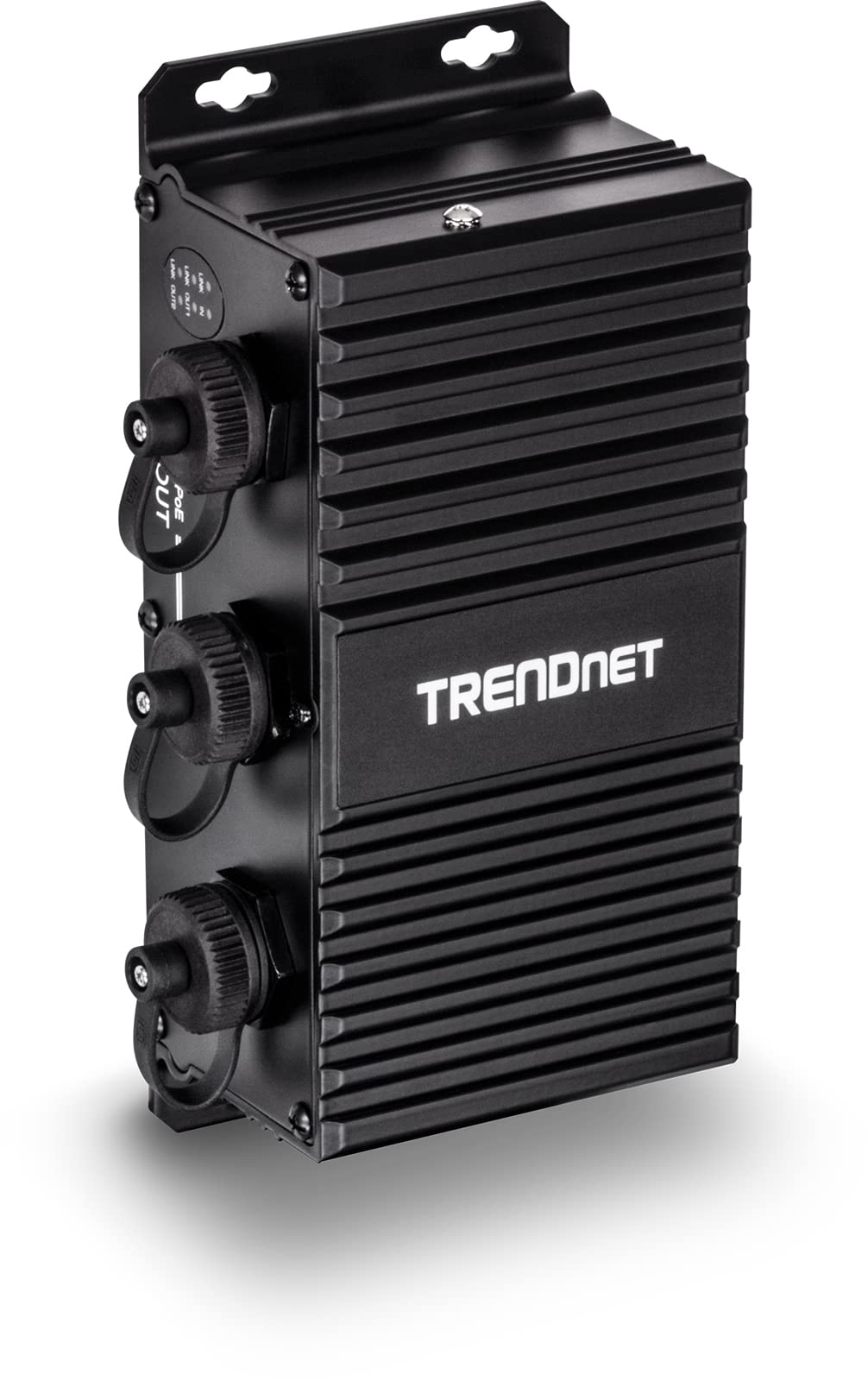 TRENDnet 2-Port Industrial Outdoor Gigabit UPoE Extender, Extends 100m- Total Distance Up to 200m (656), Supports PoE (15.4W), 