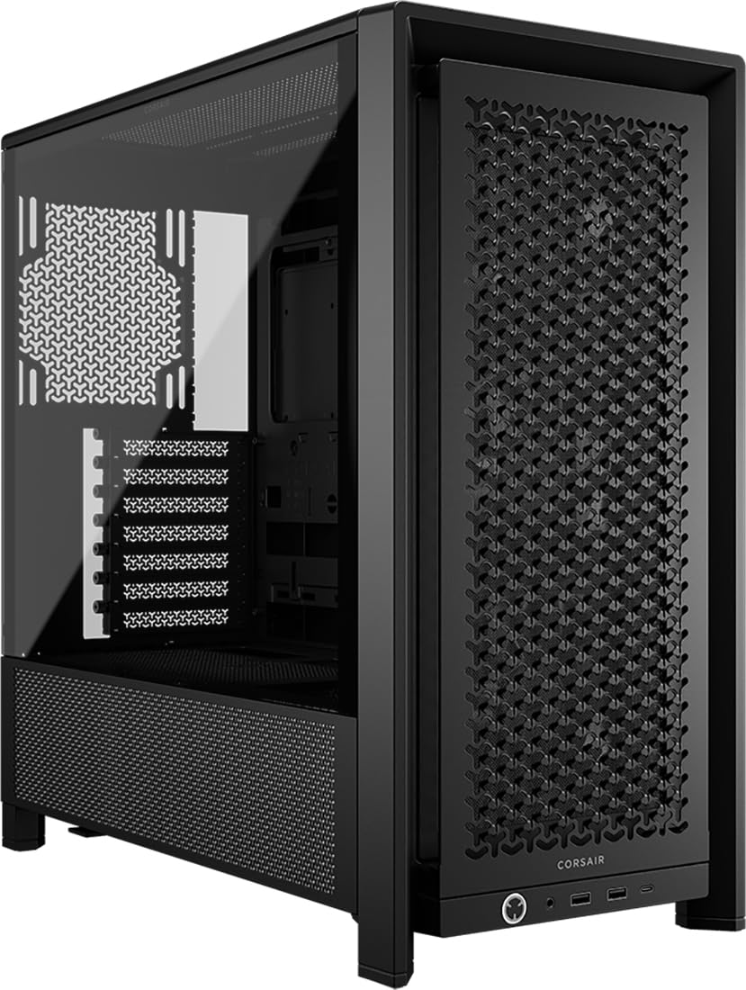 CORSAIR 4000D RS Frame Modular High Airflow Mid-Tower PC Case - 3X CORSAIR RS Fans - InfiniRail Fan Mounting System - Fits Multi