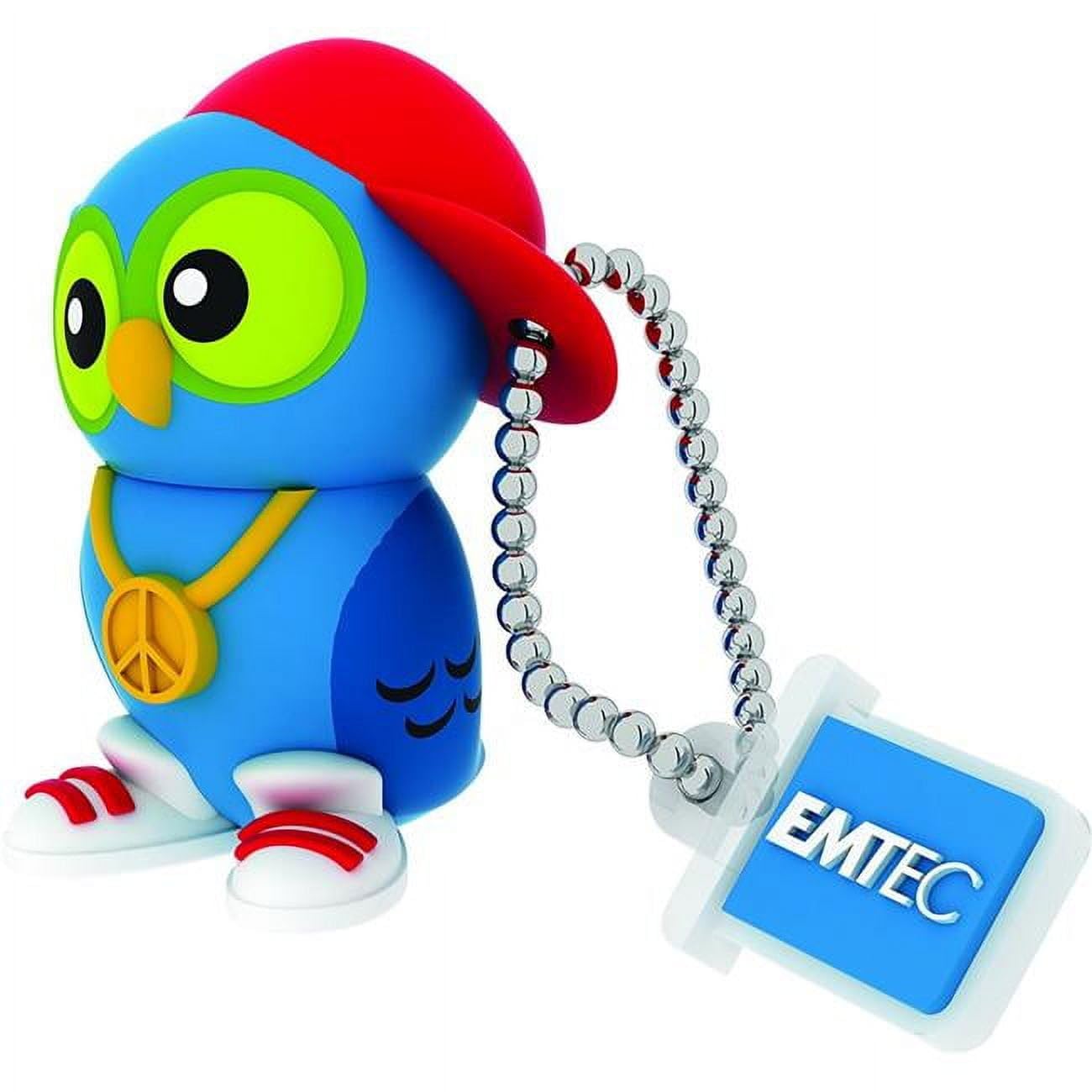Emtec Animalitos 2.0 Usb Flash Drive, 8Gb, Dj Owl, Ecmmd8Gm341