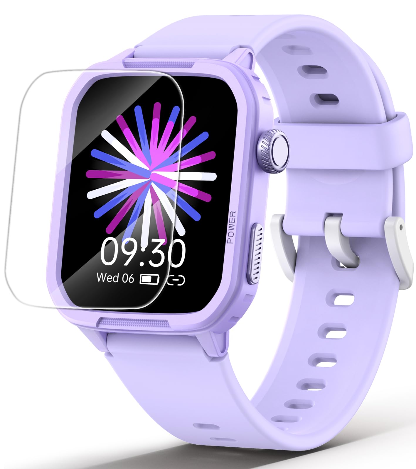 Smart Watch For Kids No Phone Needed, Tempered Glass Fitness Tracker Watch Boy Girl Teens With 19 Sport Modes, Pedometer, Sleep