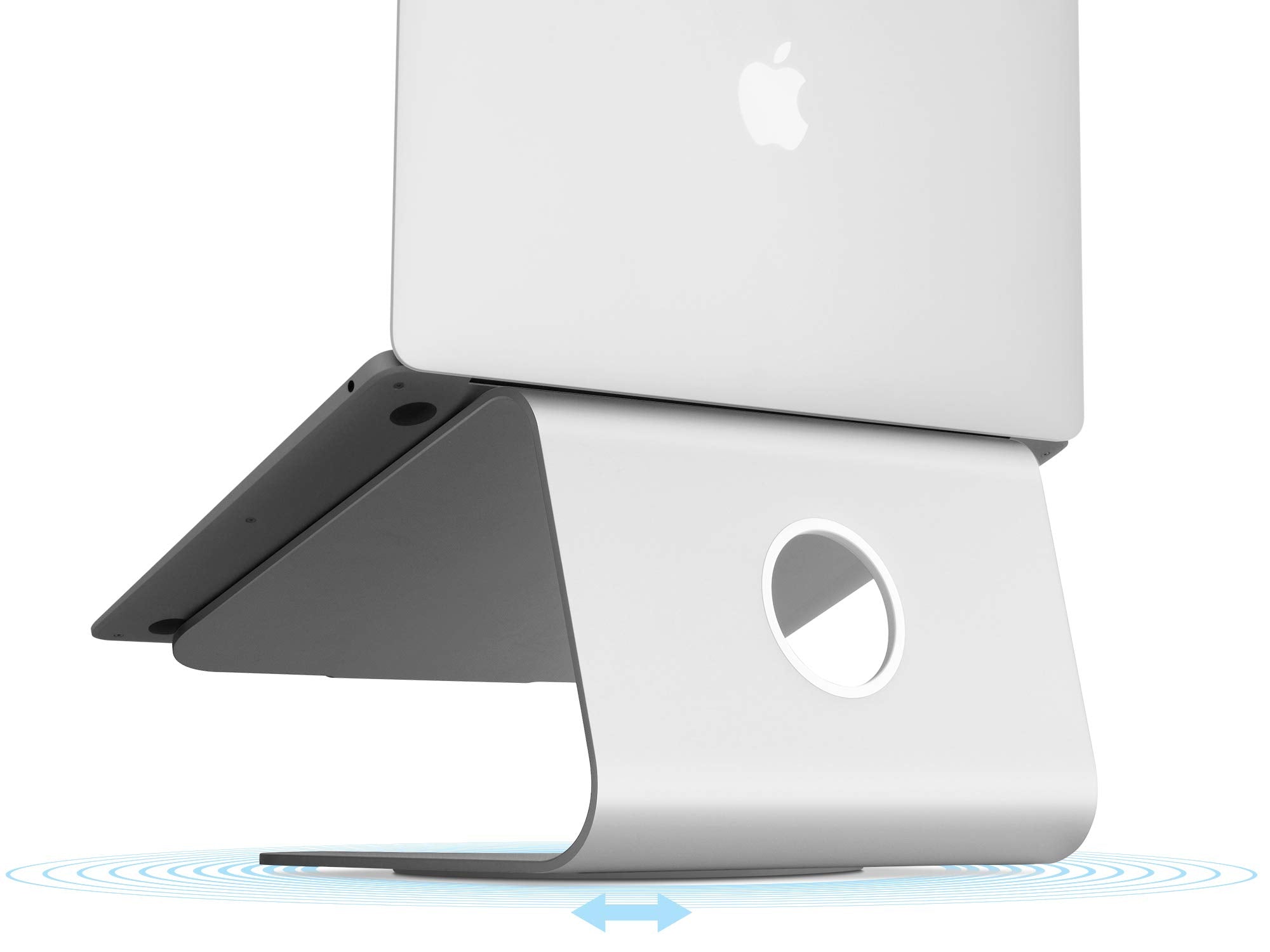 Rain Design mStand360 Laptop Stand with Swivel Base, Silver (Patented)   10036