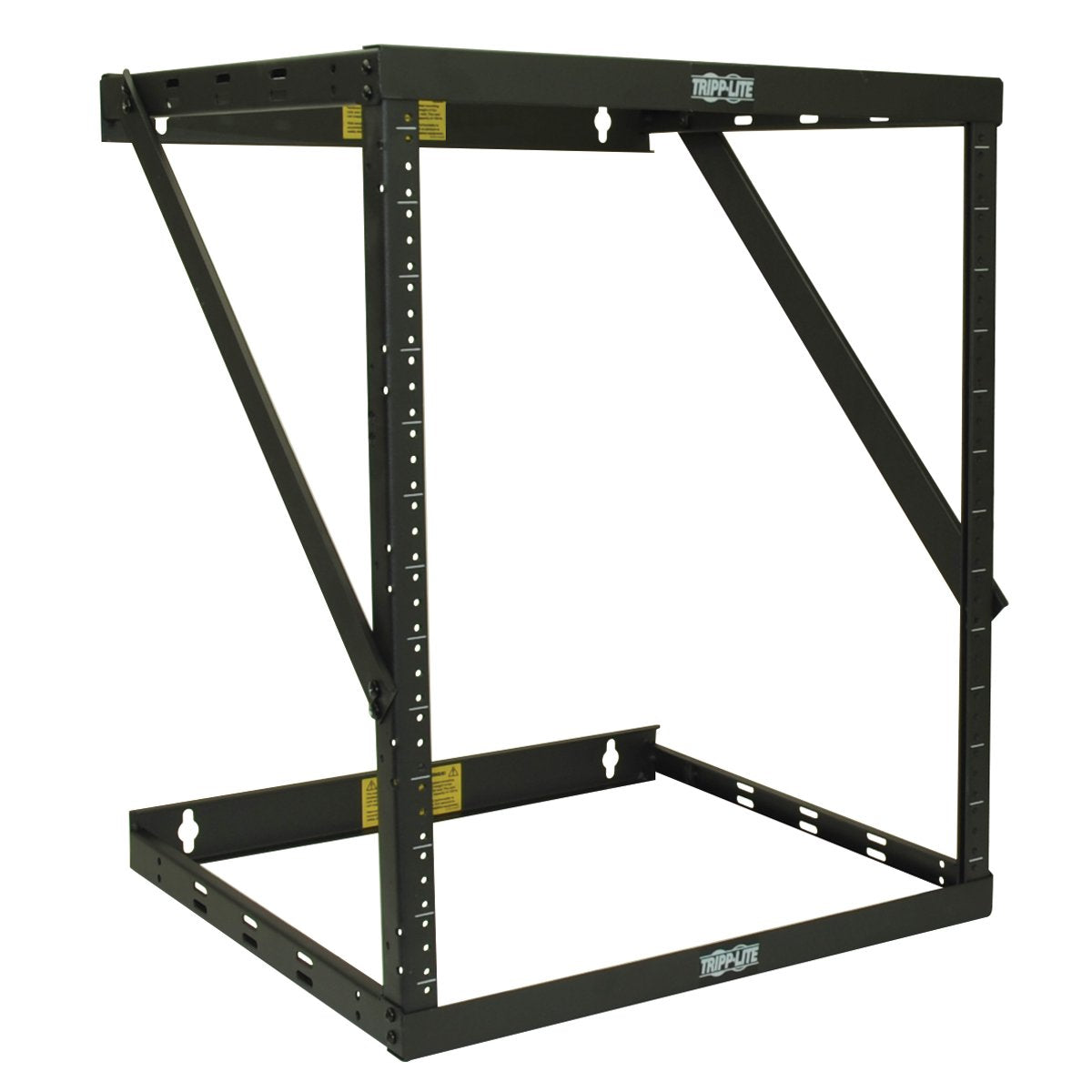 Tripp Lite 8U/12U/22U Expandable Wall Mount 2 Post Open Frame Rack, Adjustable Network Equipment Rack, Switch Depth, 18'' Deep, 
