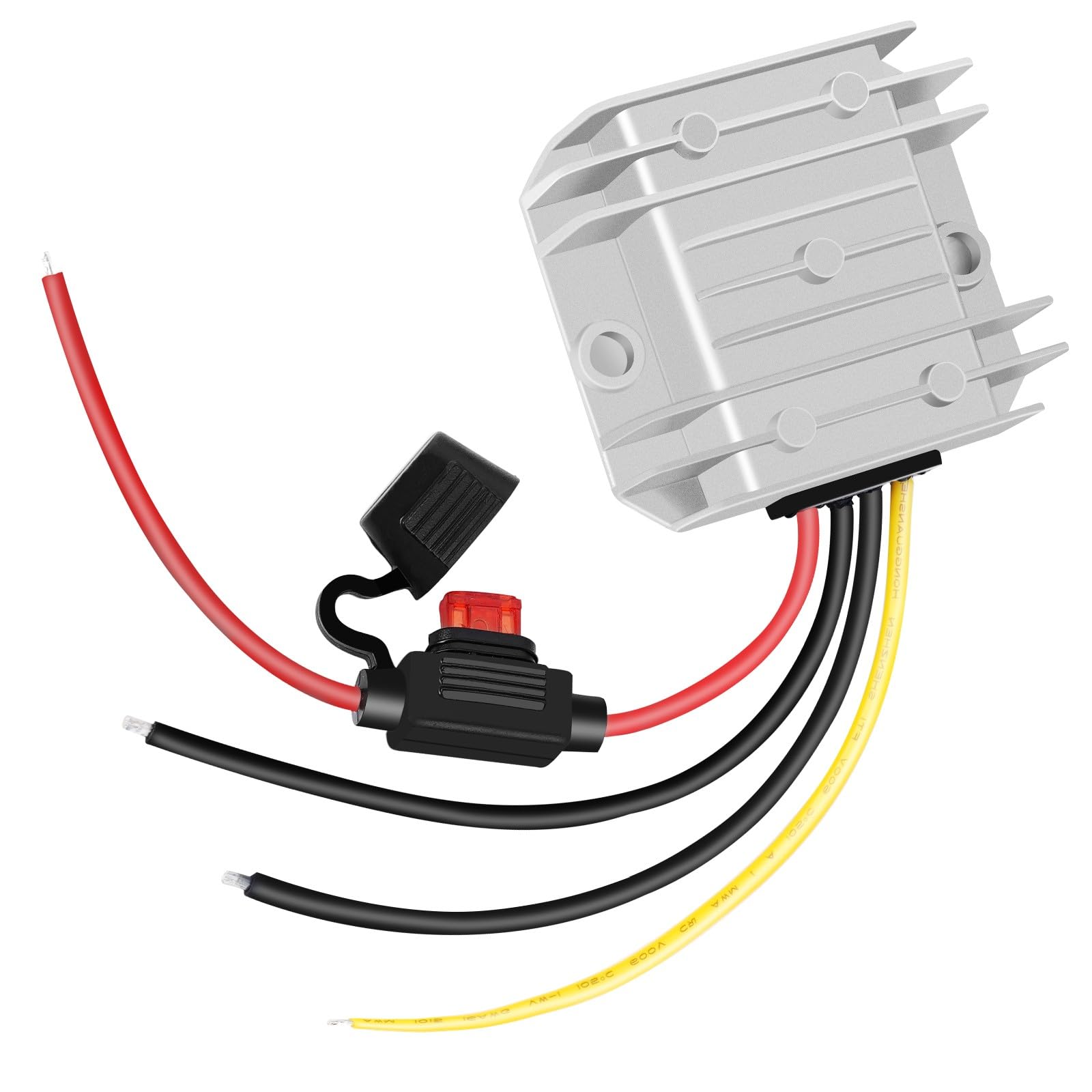 Dc Dc 6V 10A 60W Step Down Converter 12V 24V To 6V Power Transformer Converter With Fuse, Waterproof Voltage Regulator