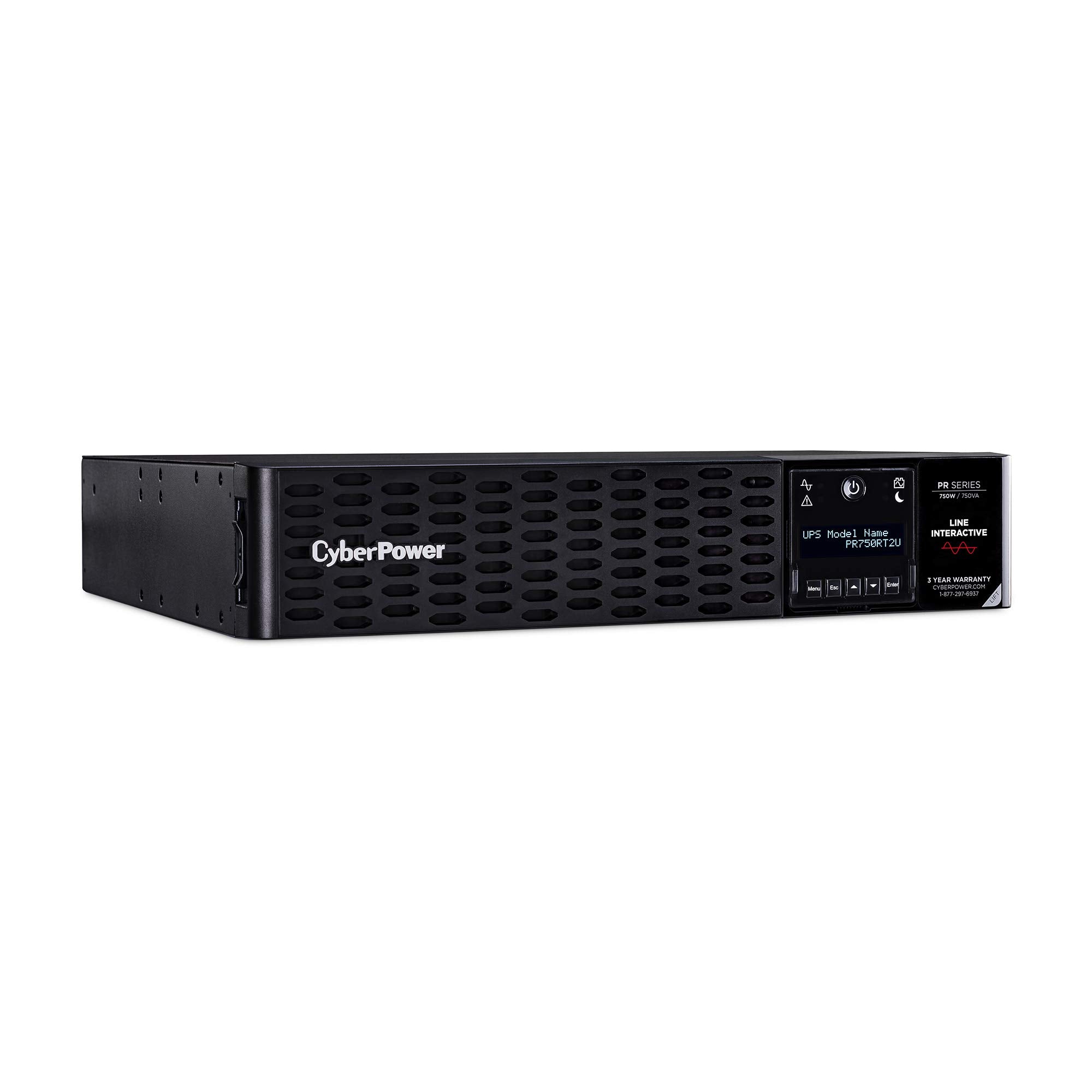 Cyberpower Pr1500Rt2Un Smart App Sinewave Ups System, 1500Va/1500W, 8 Outlets, 2U Rack/Tower, Rmcard205 Pre-Installed