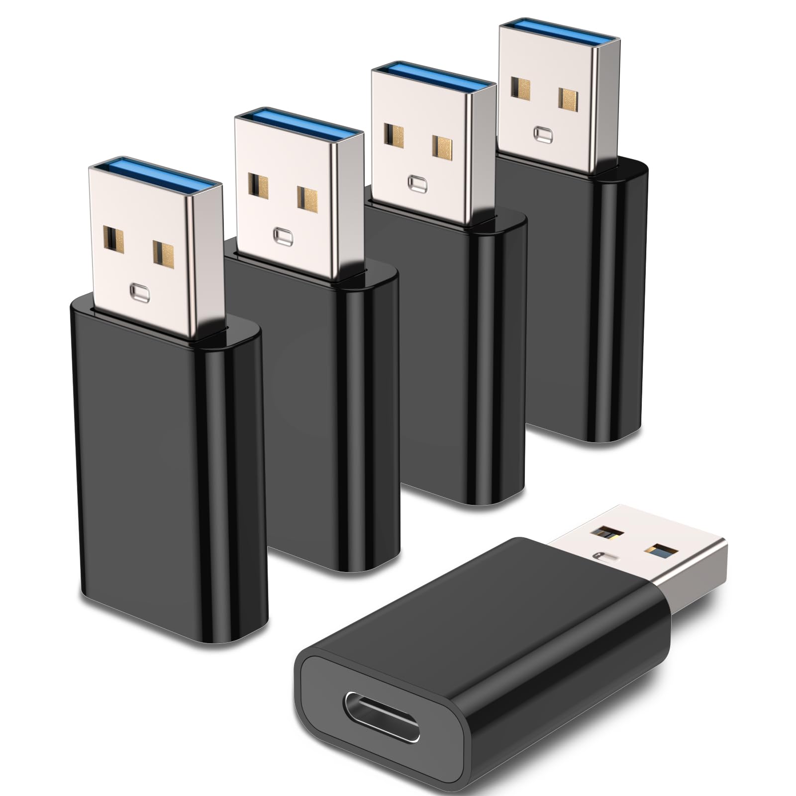 Moswag Usb To Usb C Adapter, Usb C Female To Usb Male Adapter Compatible With Apple Magsafe Watch 9/8/7/Se/Ultra, For Iphone 15 14 13 12 Mini Pro Max,Ipad,Galaxy Note,Pixel,Carplay,Wall Plug