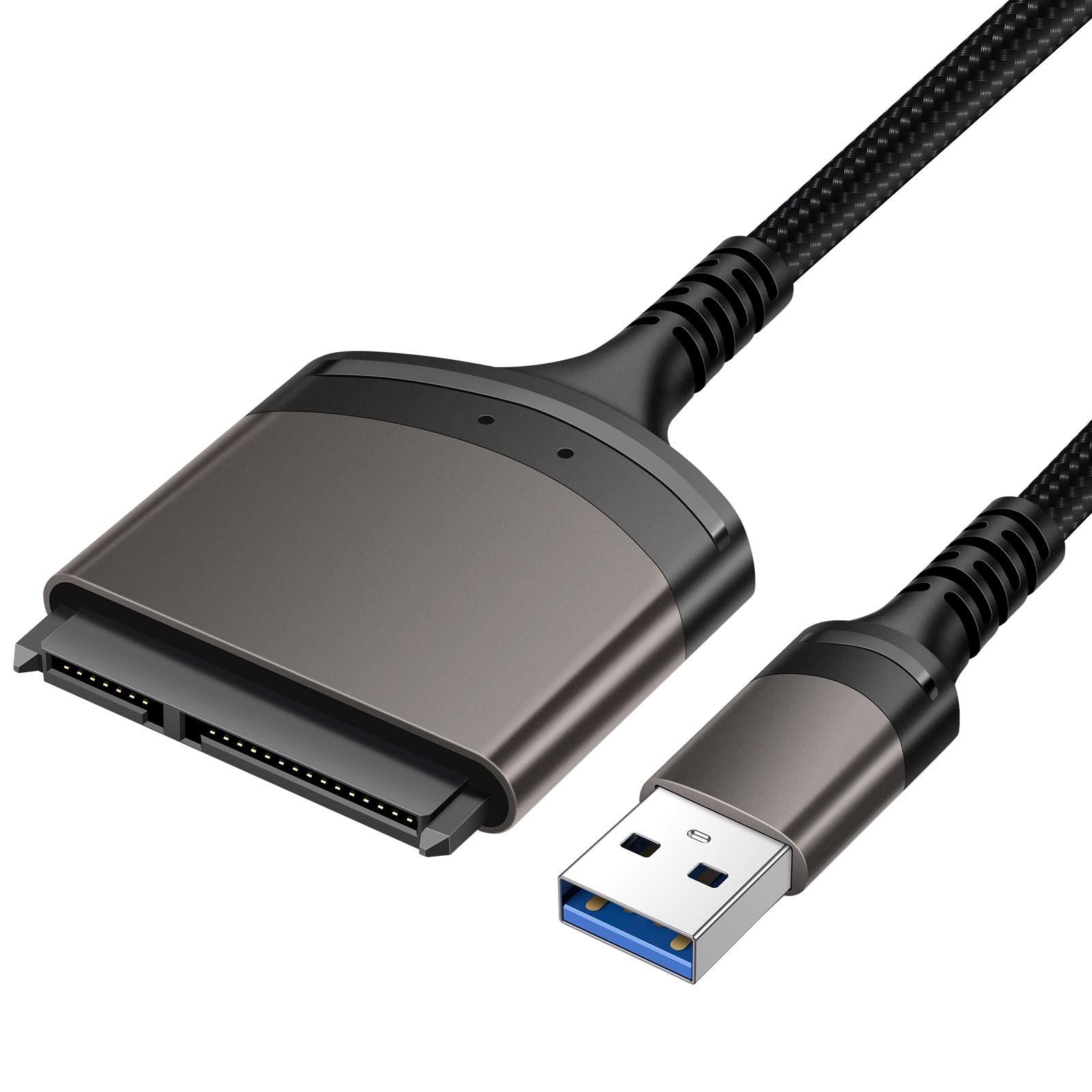 Ulxuuun Sata To Usb Adapter Cable, Usb 3.0 To Sata Iii Hard Drive Adapter For 2.5'' Ssd/Hdd Data Transfer, Support Uasp   9 Inch