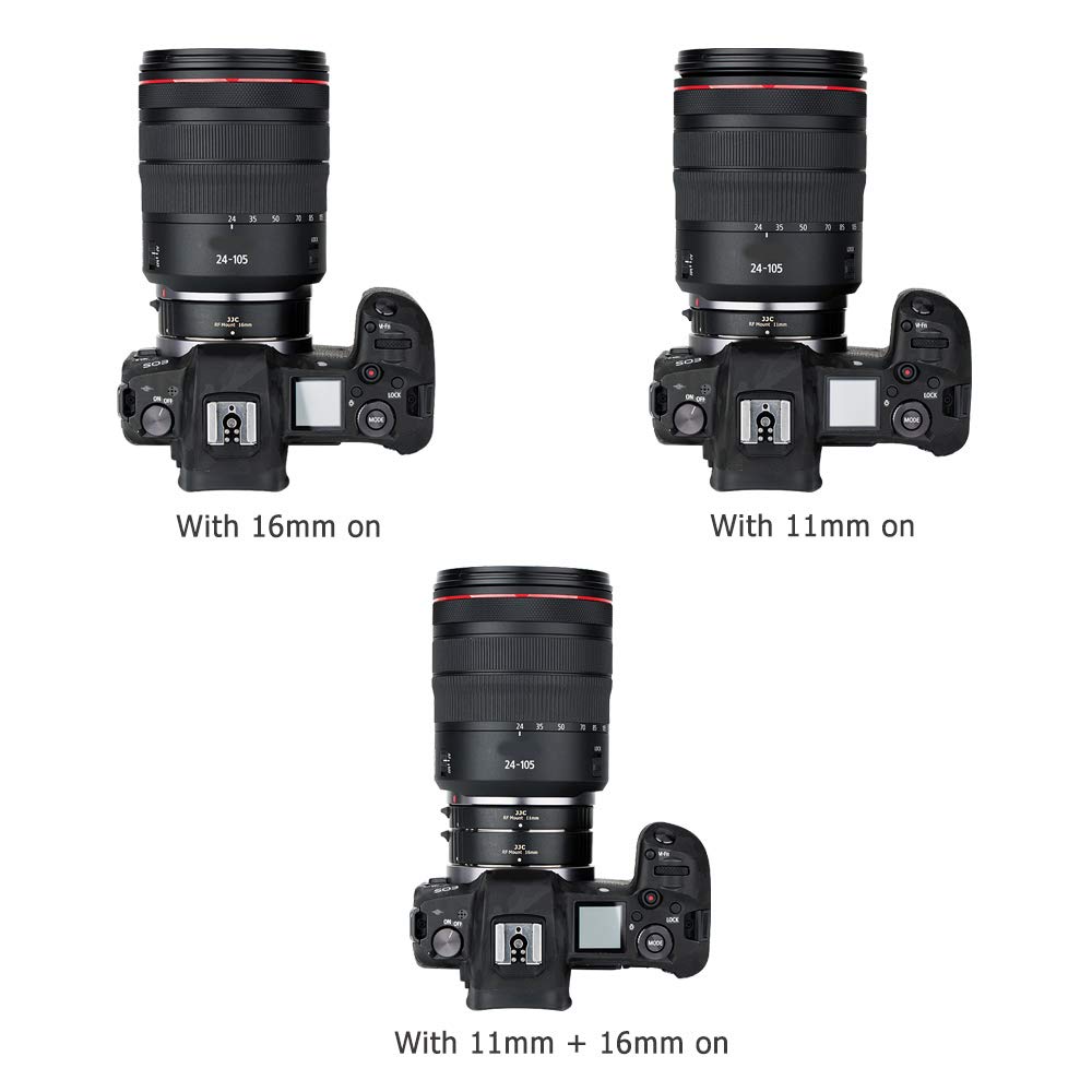 Jjc Rf Mount Auto Focus Macro Extension Tube Ring Set For Canon Eos R R3 R5 Mark Ii R6 Mark Ii R5 R6 R7 R8 R10 R50 Rp R100 Mirro
