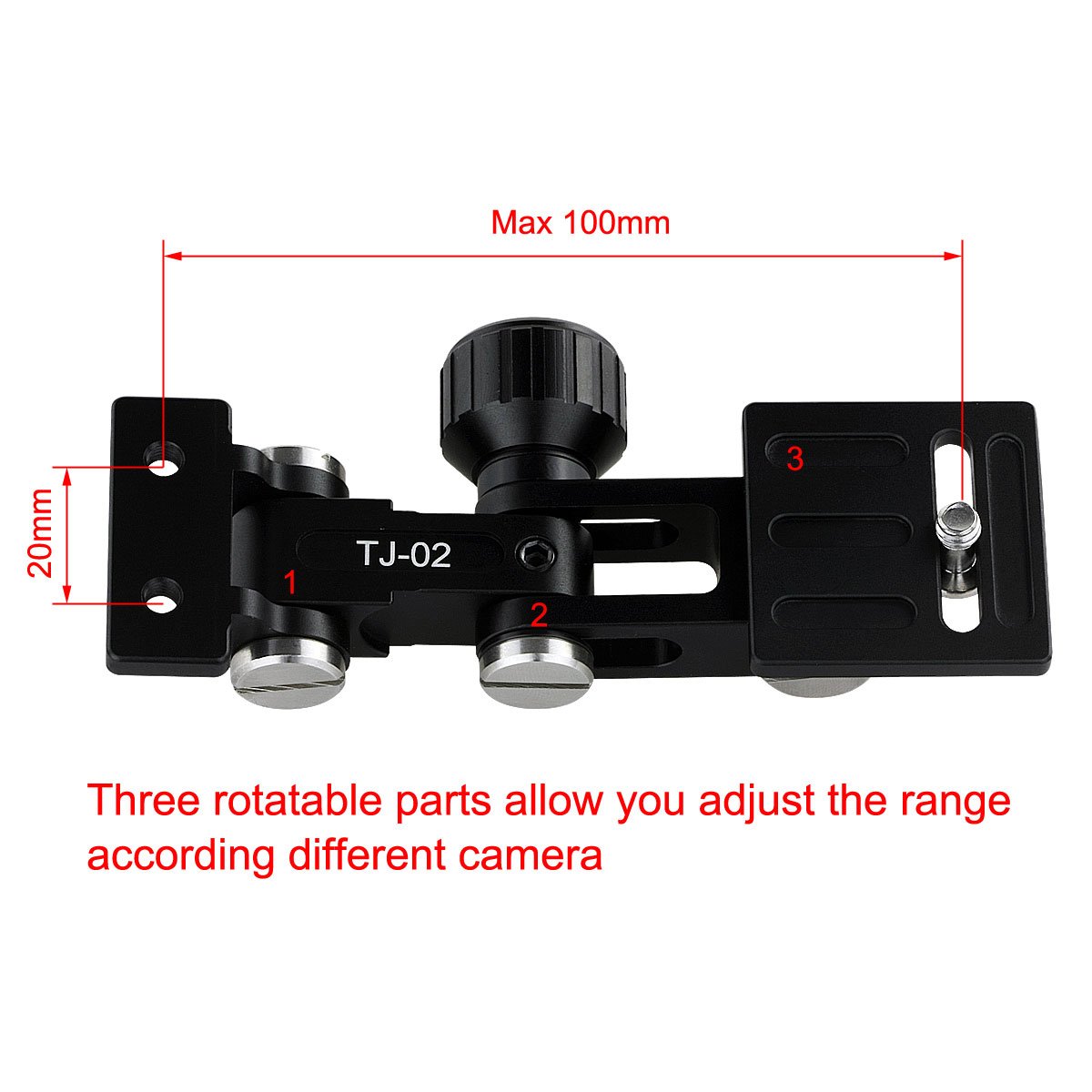 Haoge Tj 02 Camera Support Bracket Holder For Diy Camera Lens Support System With Haoge Plates