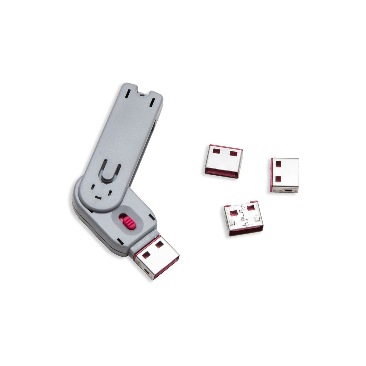 Syba SY-ACC20165 USB Port Blocker with 1 Key and 4 USB Lock, Physical Security, Block Unapproved Devices SY-ACC20165