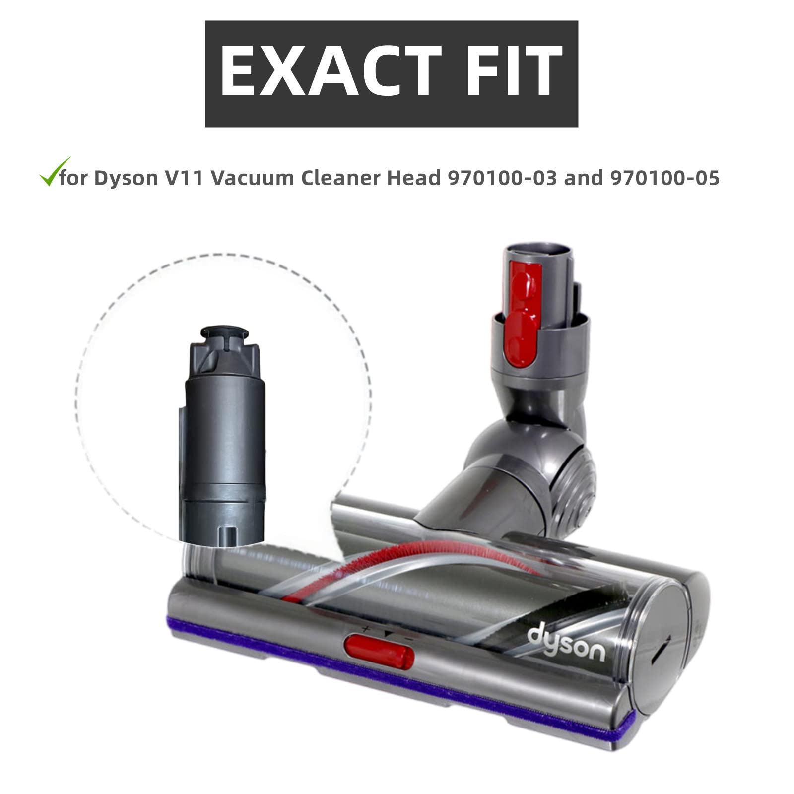 Jedeleos Brush Roller For Dyson V11 Vacuum Cleaner 970100 03 And 970100 05 Replacement Brush Bar, Replace Part 970135 01, 970135