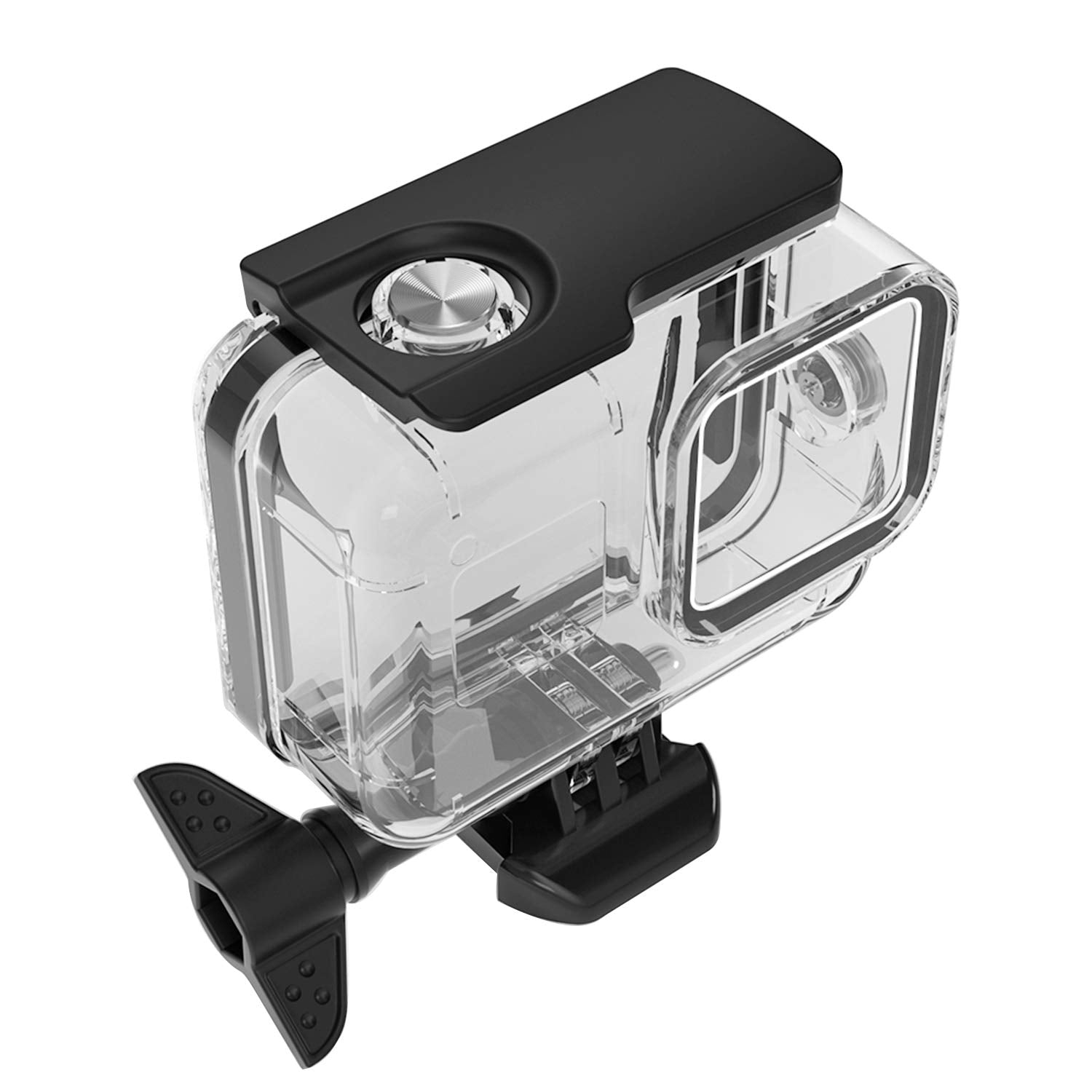 Okfun 60M/196Ft Waterproof Case For Go Pro Hero 8 Black, Protective Underwater Dive Housing Shell With Bracket Accessories For G
