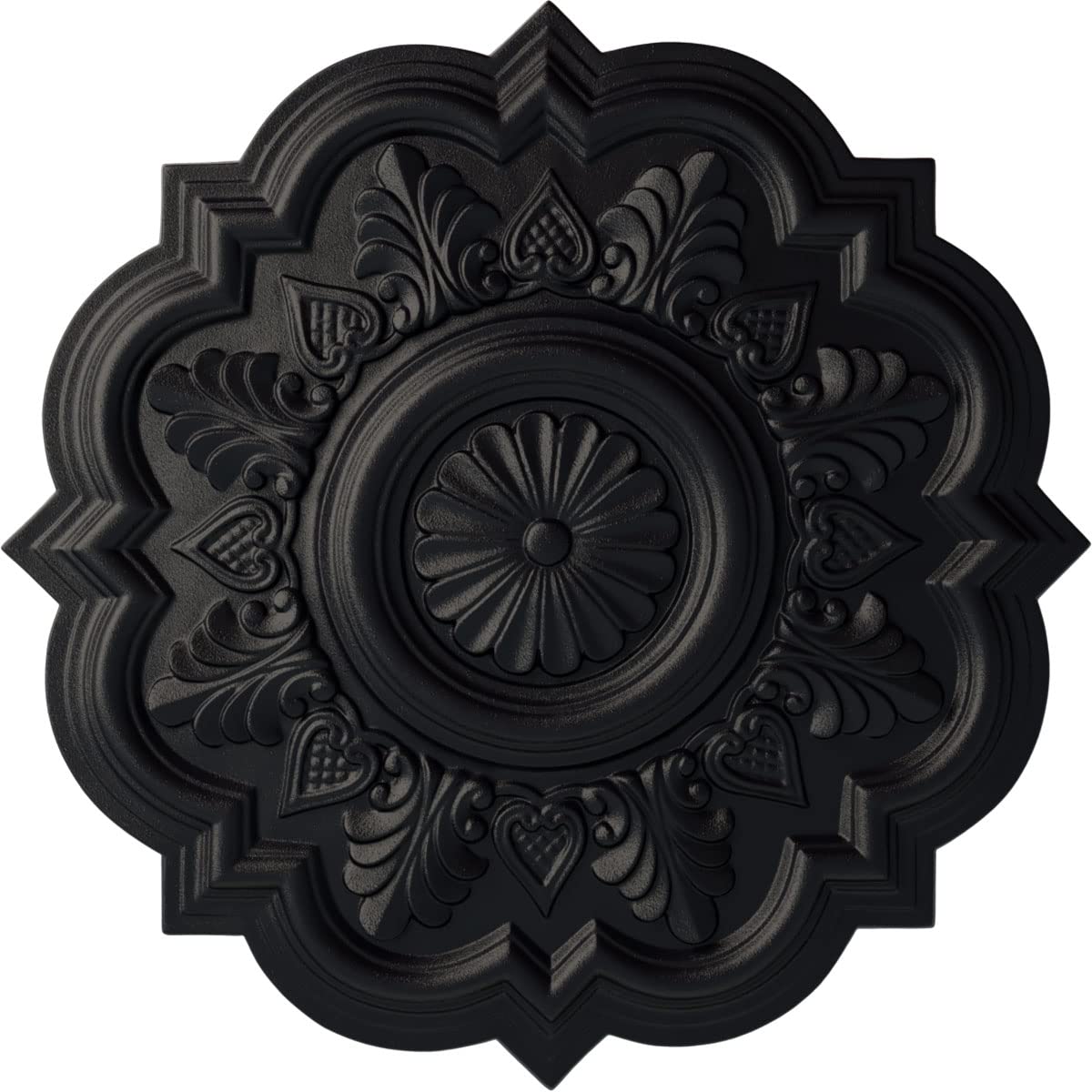 Ekena Millwork CM20DRSGS Deria Ceiling Medallion fits Canopies up to 6, Steel Gray