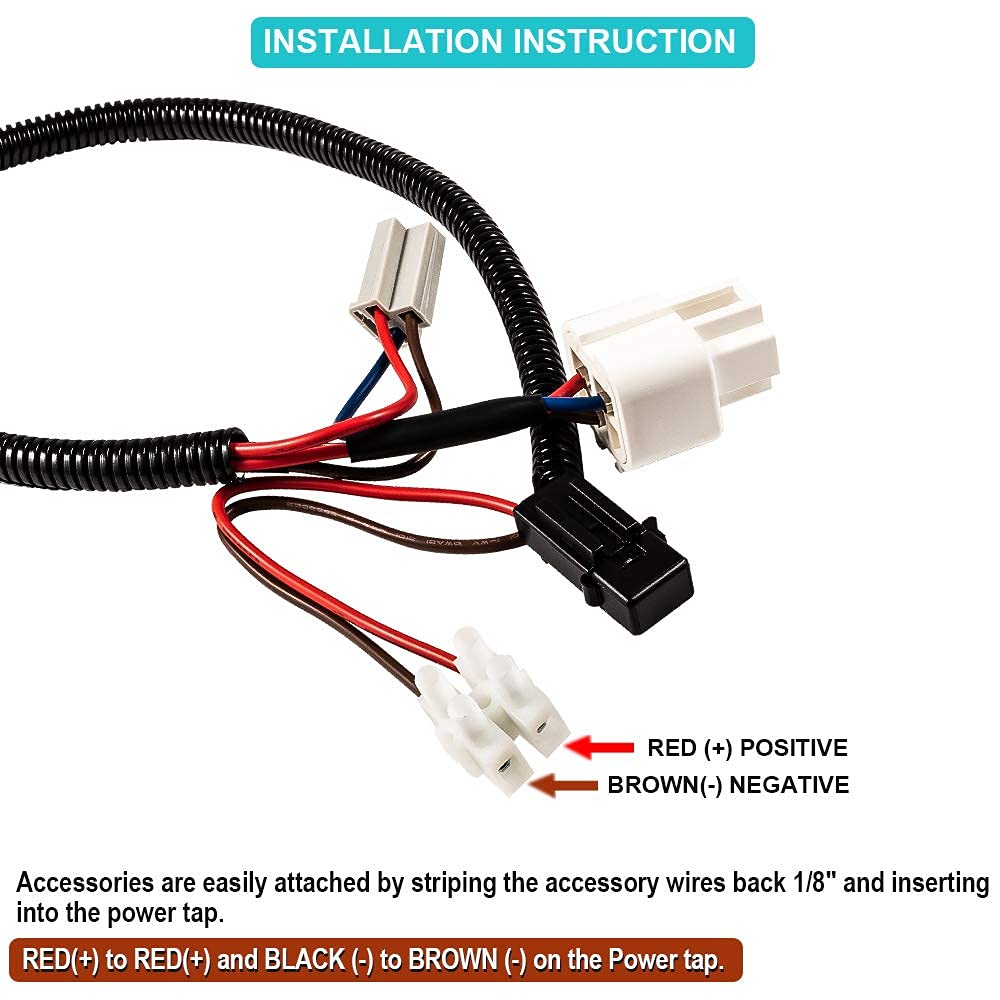 12 Volt Power Adapter Fit For 2018 2020 2021 2022 2023 2024 Jeep Wrangler Jl Jlu Unlimited & Gladiator Jt & For 1999 2018 Jeep W