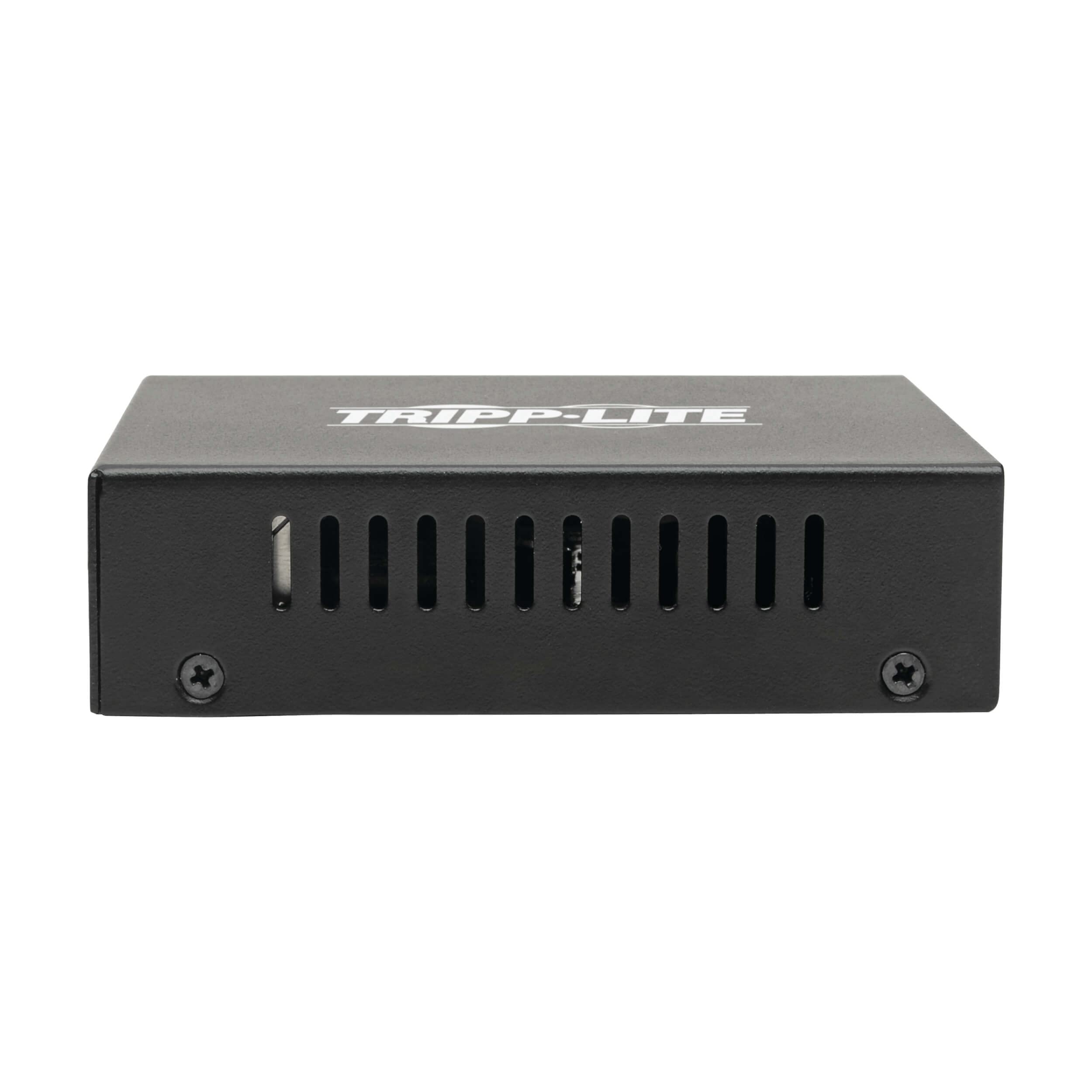 Tripp Lite Gigabit Sfp Fiber Optic To Network Copper Rj45 Ethernet With Poe+, 10/100/1000 Mbps, International Power Cables, Exte