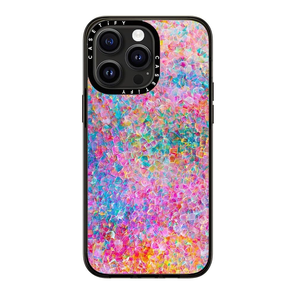 Casetify Compact Iphone 15 Pro Max Case [2X Military Grade Drop Tested / 4Ft Drop Protection]   Paint Prints   My Neon Summer By