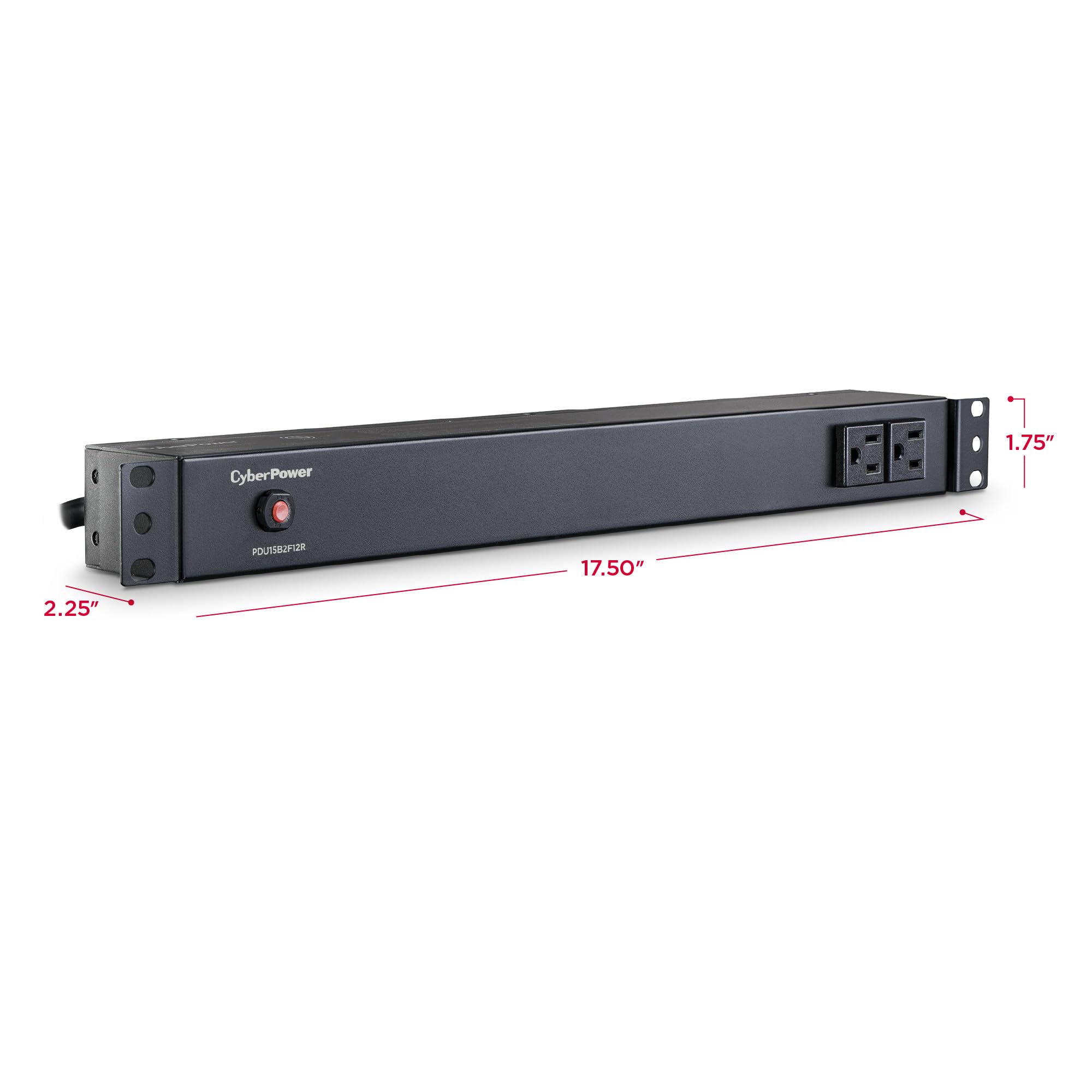 Cyberpower Pdu15B2F12R Basic Pdu, 100 125V/15A, 14 Outlets, 1U Rackmount