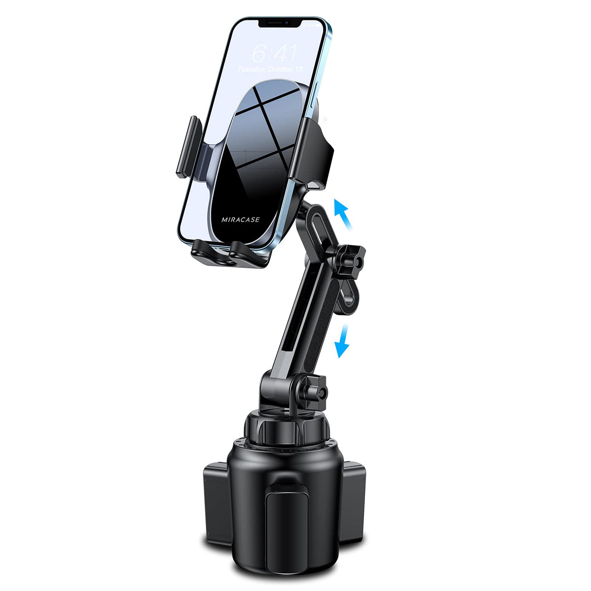 Miracase [Upgraded Version Cup Phone Holder For Car, Universal Adjustable Long Neck Car Phone Mount Cradle Friendly Compatible W