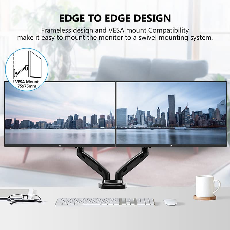 24 Inch Monitor, Z Edge Computer Monitor, Full Hd 1920 X 1080P Ips Display 75Hz Pc Monitor With Hdmi, Vga, Frameless, Anti Glare