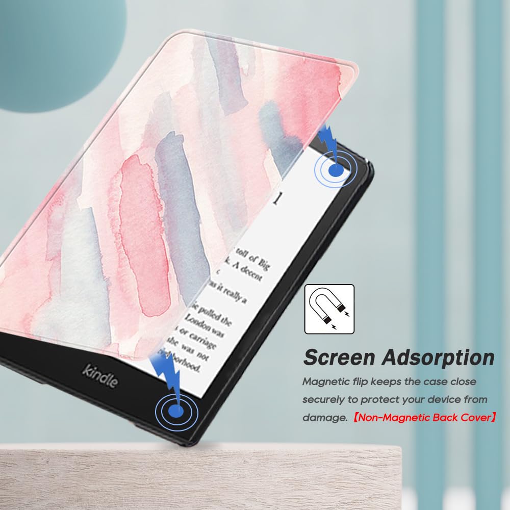 Scsvpn Slim Case For 6.8 Kindle Paperwhite, Premium Pu Leather Smart Cover For Kindle Paperwhite 11Th Generation 2021 & Kindle P