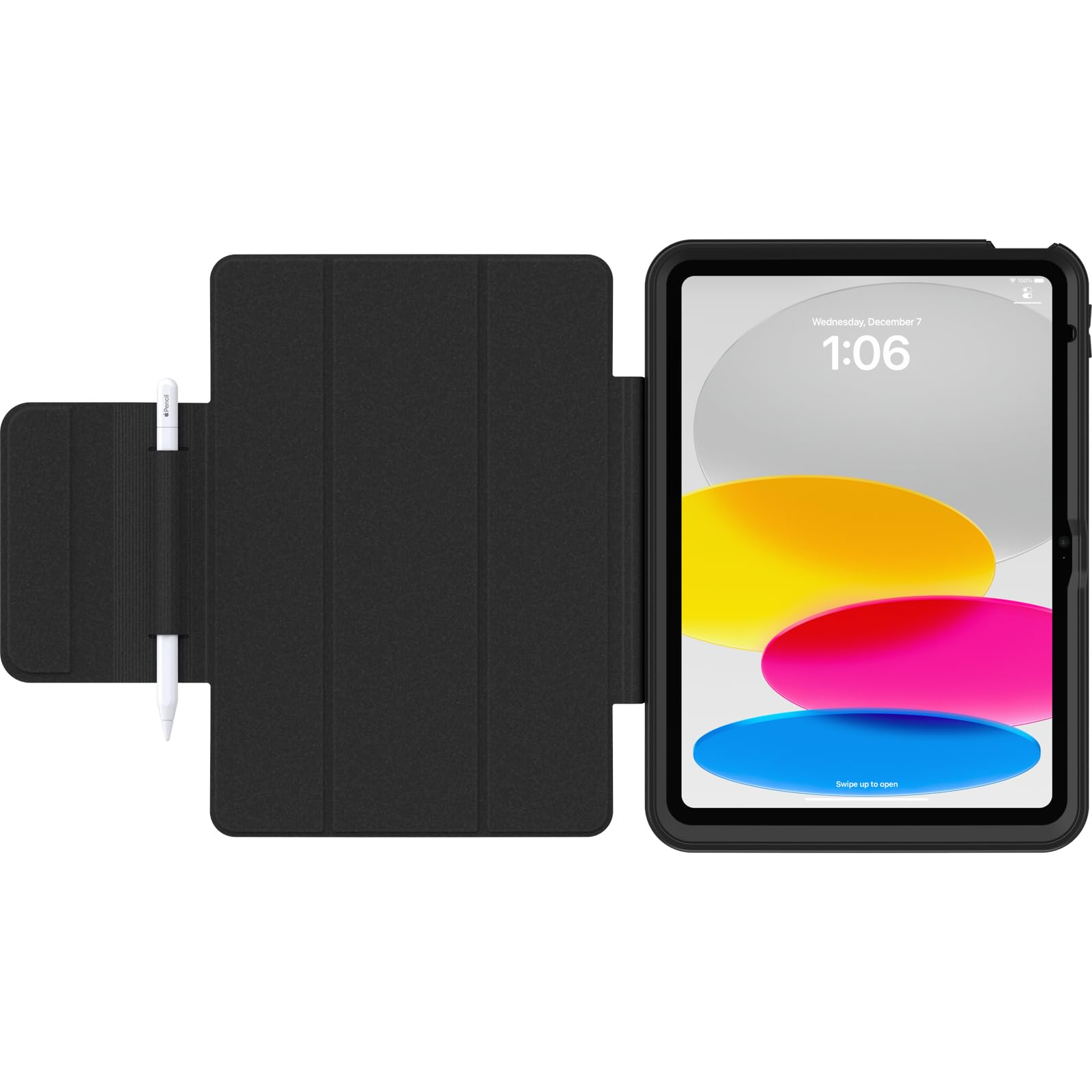 Otterbox Achiever Series Folio St For Ipad 10Th Gen   Black, Rugged, Durable, Multi Layer Protection (Ships In Polybag, Ideal Fo