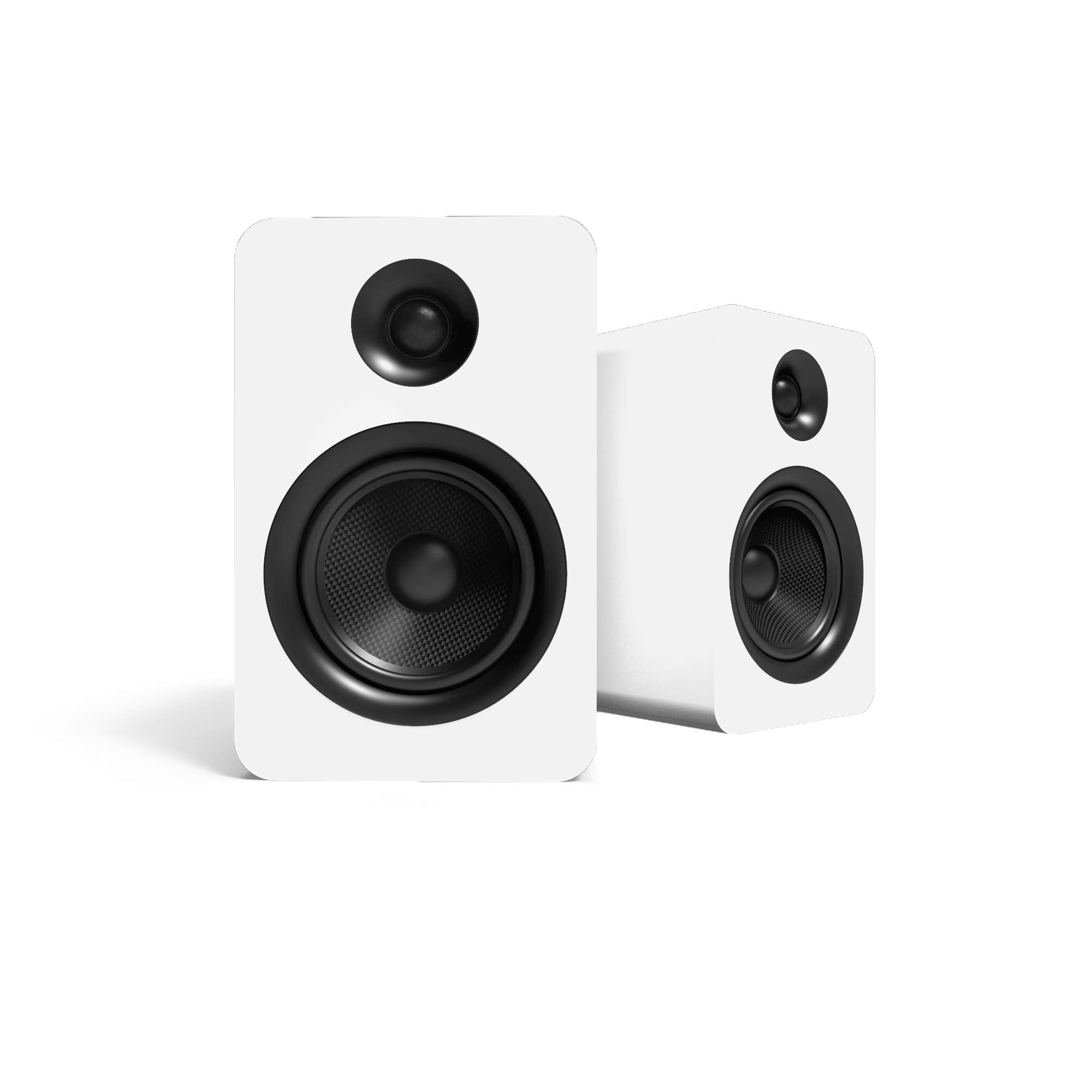 Kanto Yu Passive 5.25'' Passive Bookshelf Speakers With 1'' Silk Dome Tweeter | External Amplifier Required | Pair | Matte White
